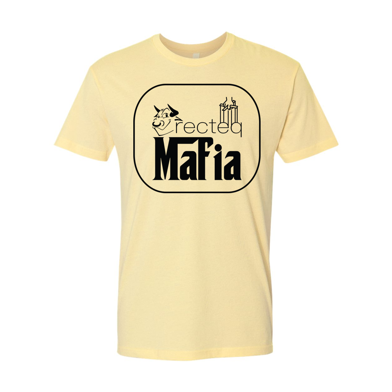 Front and back view of the Mafia 3 Black Print t-shirt, showcasing its stylish design and high-quality fabric.