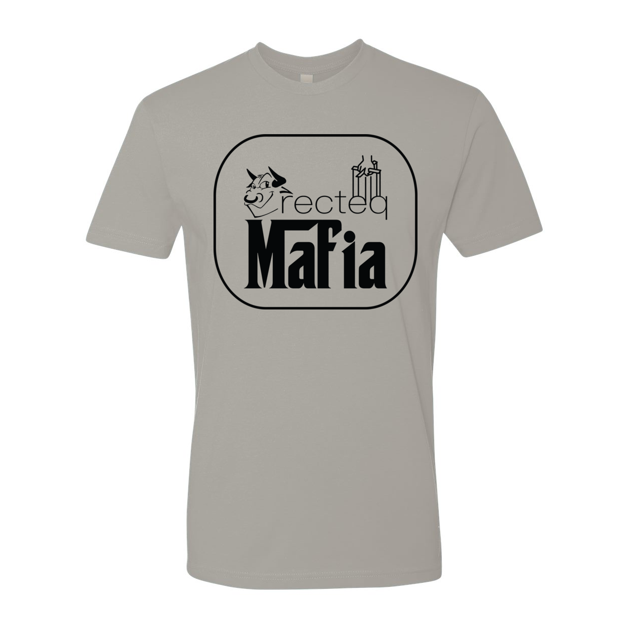 Front and back view of the Mafia 3 Black Print t-shirt, showcasing its stylish design and high-quality fabric.