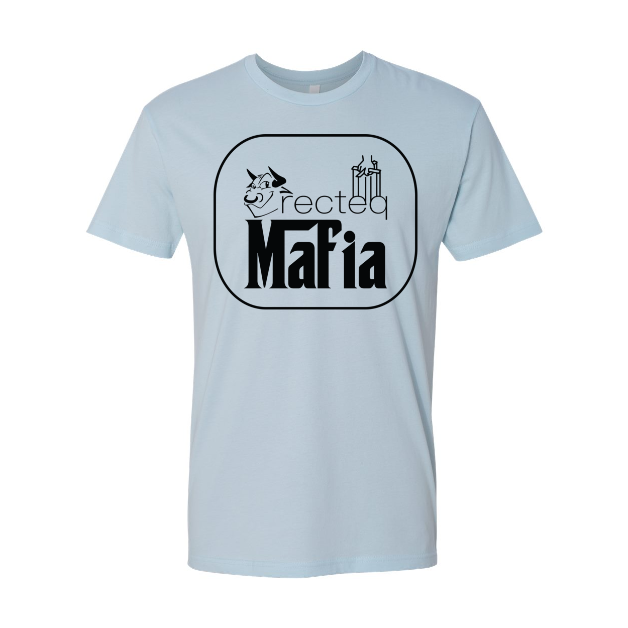 Front and back view of the Mafia 3 Black Print t-shirt, showcasing its stylish design and high-quality fabric.