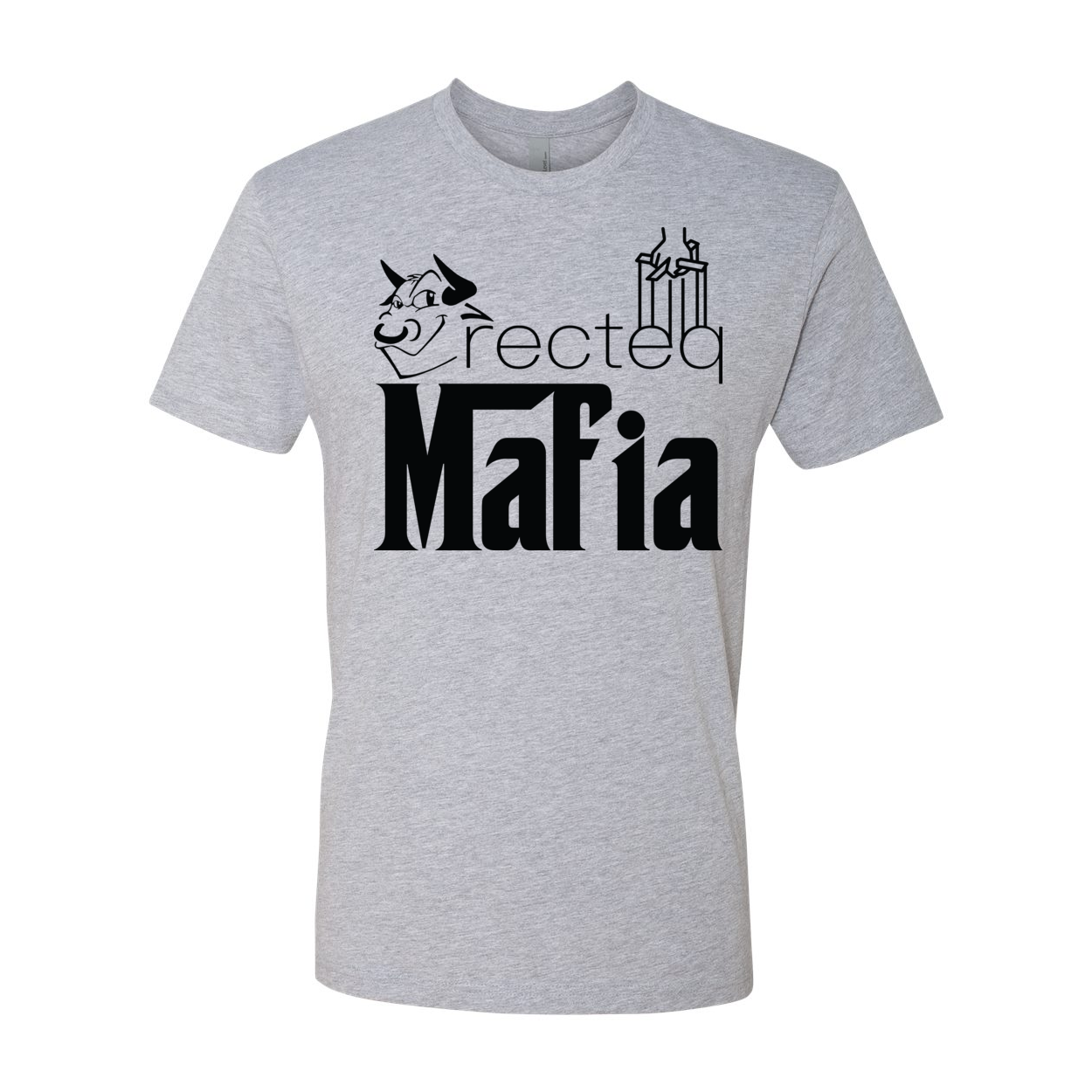 Front Print Mafia 1 Black Print t-shirt featuring a stylish design and soft fabric.