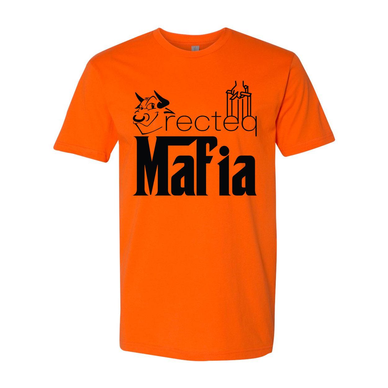 Front Print Mafia 1 Black Print t-shirt featuring a stylish design and soft fabric.