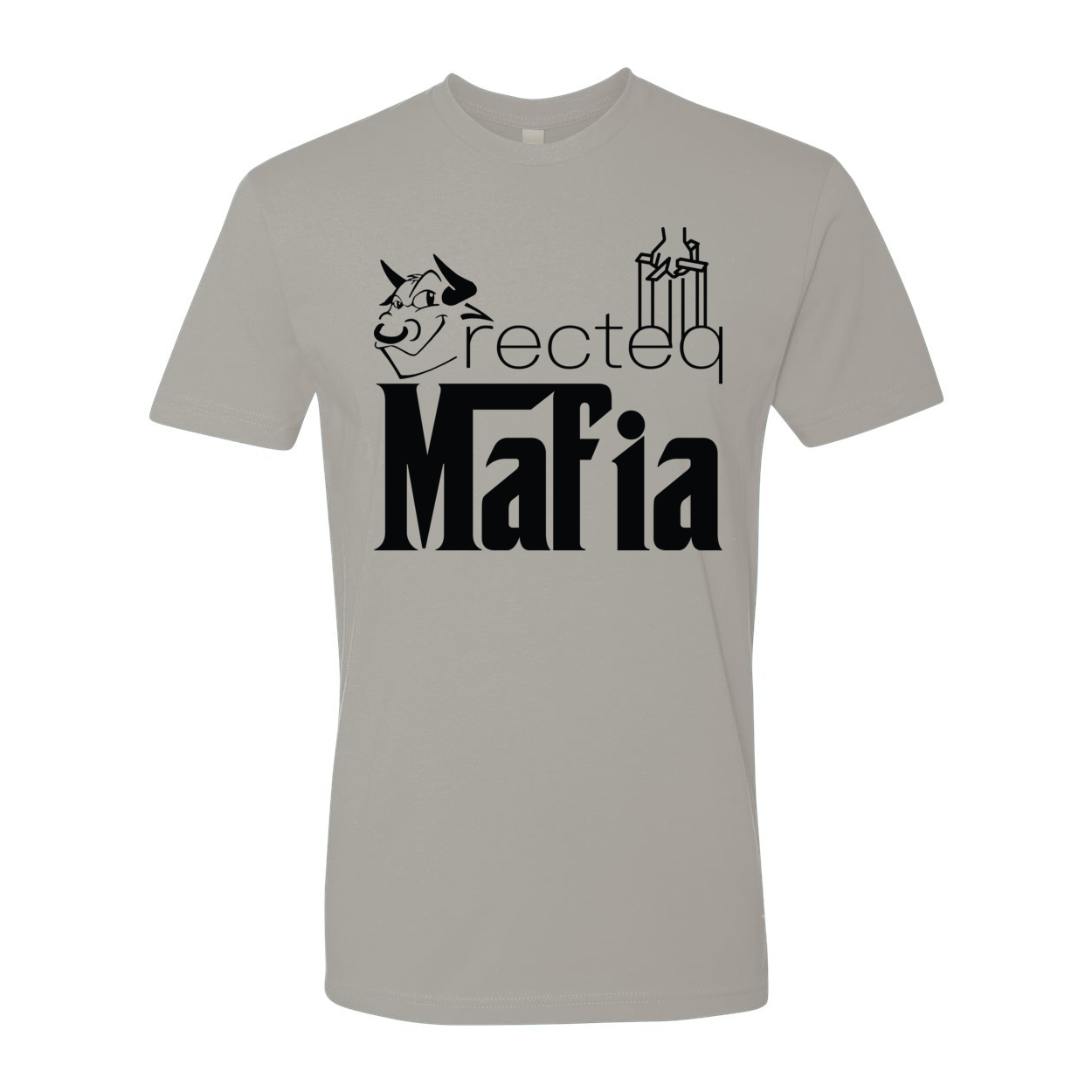 Front Print Mafia 1 Black Print t-shirt featuring a stylish design and soft fabric.