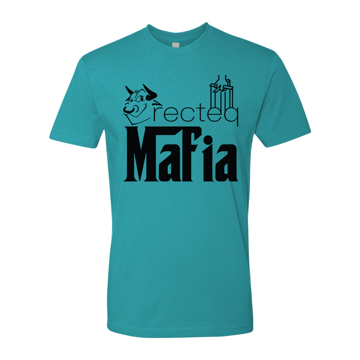 Front Print Mafia 1 Black Print t-shirt featuring a stylish design and soft fabric.