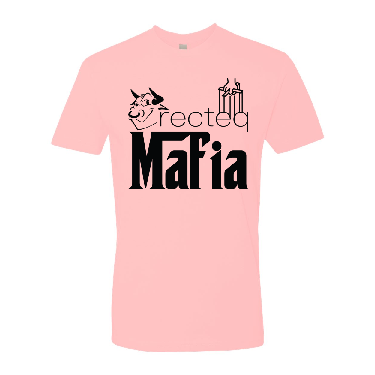 Front Print Mafia 1 Black Print t-shirt featuring a stylish design and soft fabric.