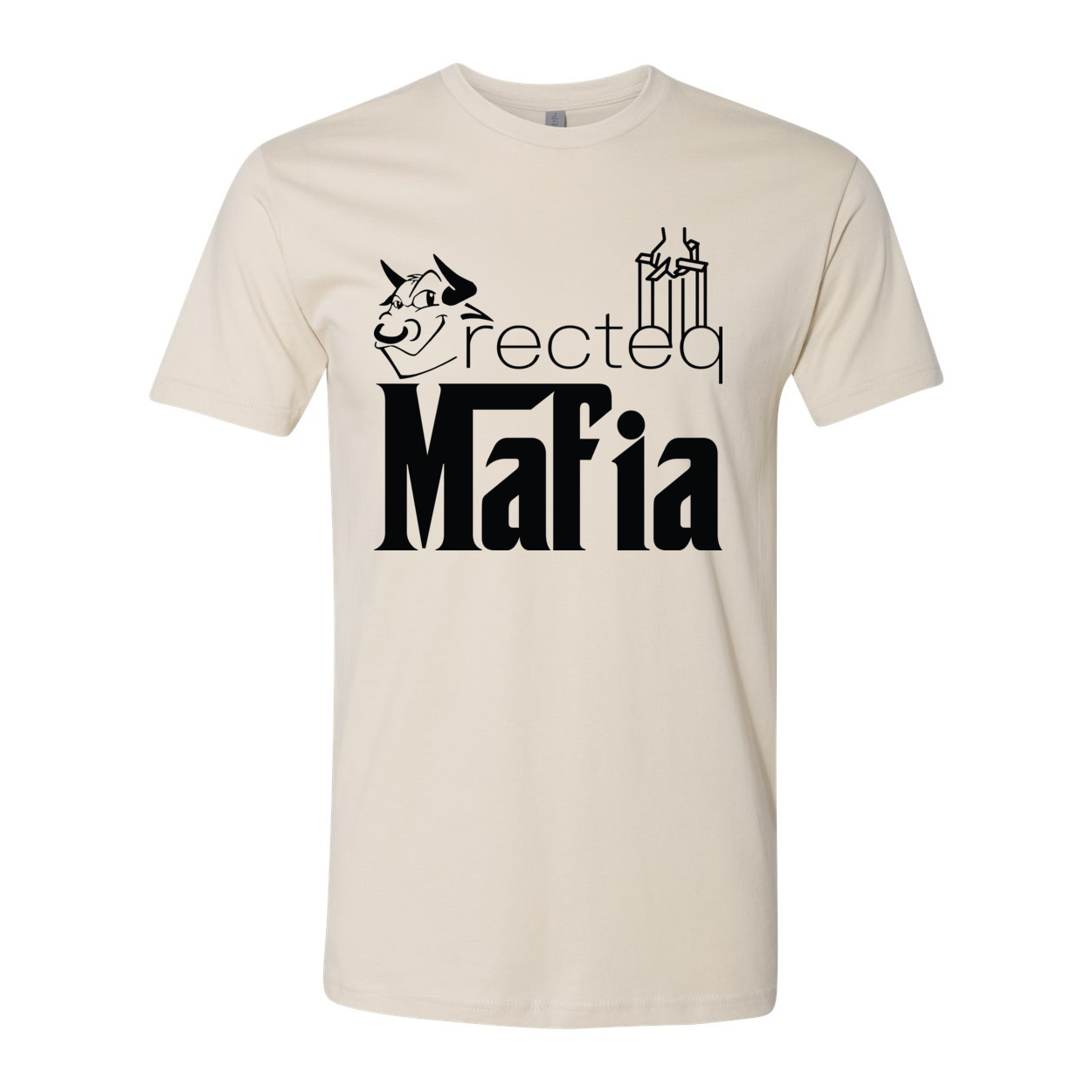 Front Print Mafia 1 Black Print t-shirt featuring a stylish design and soft fabric.