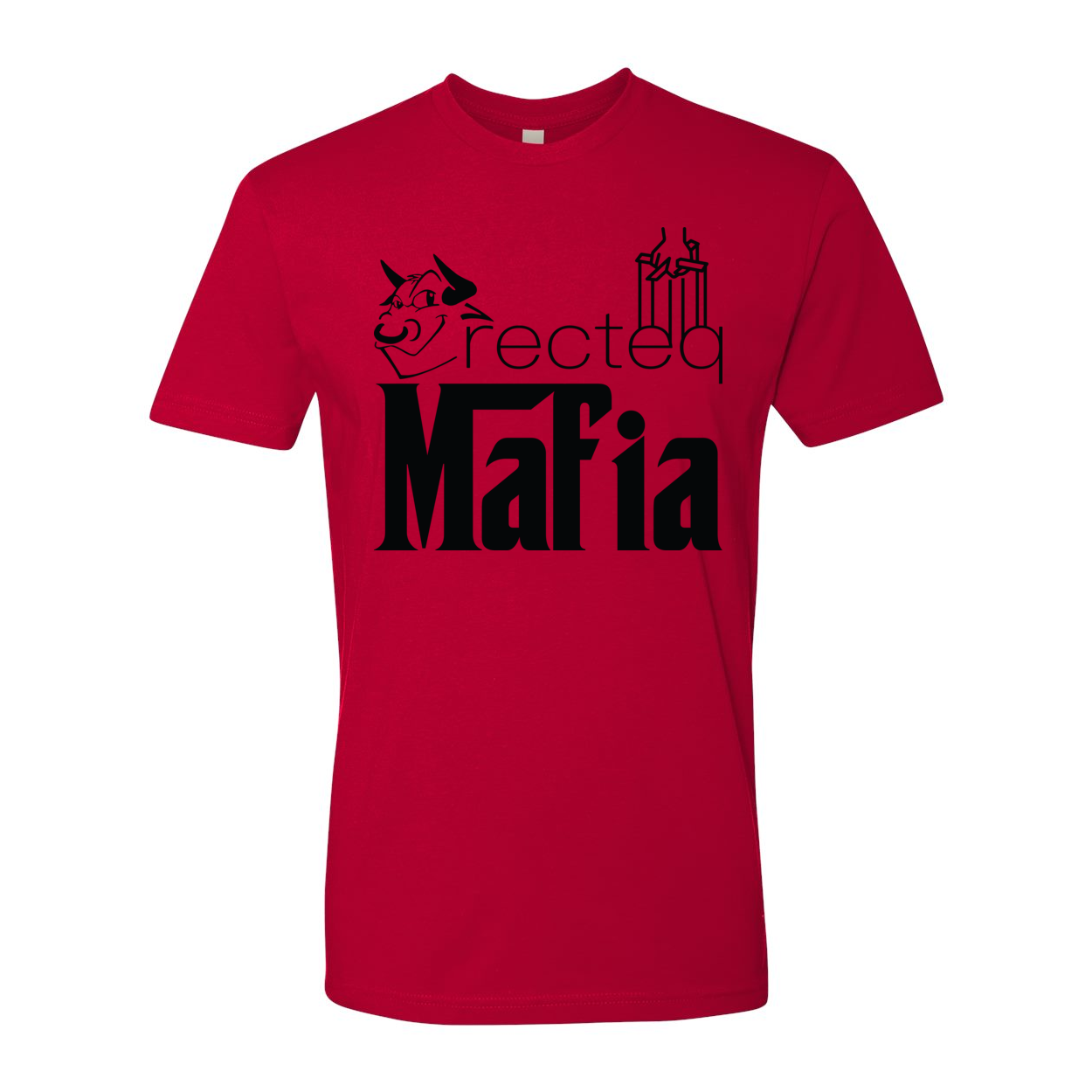 Front Print Mafia 1 Black Print t-shirt featuring a stylish design and soft fabric.