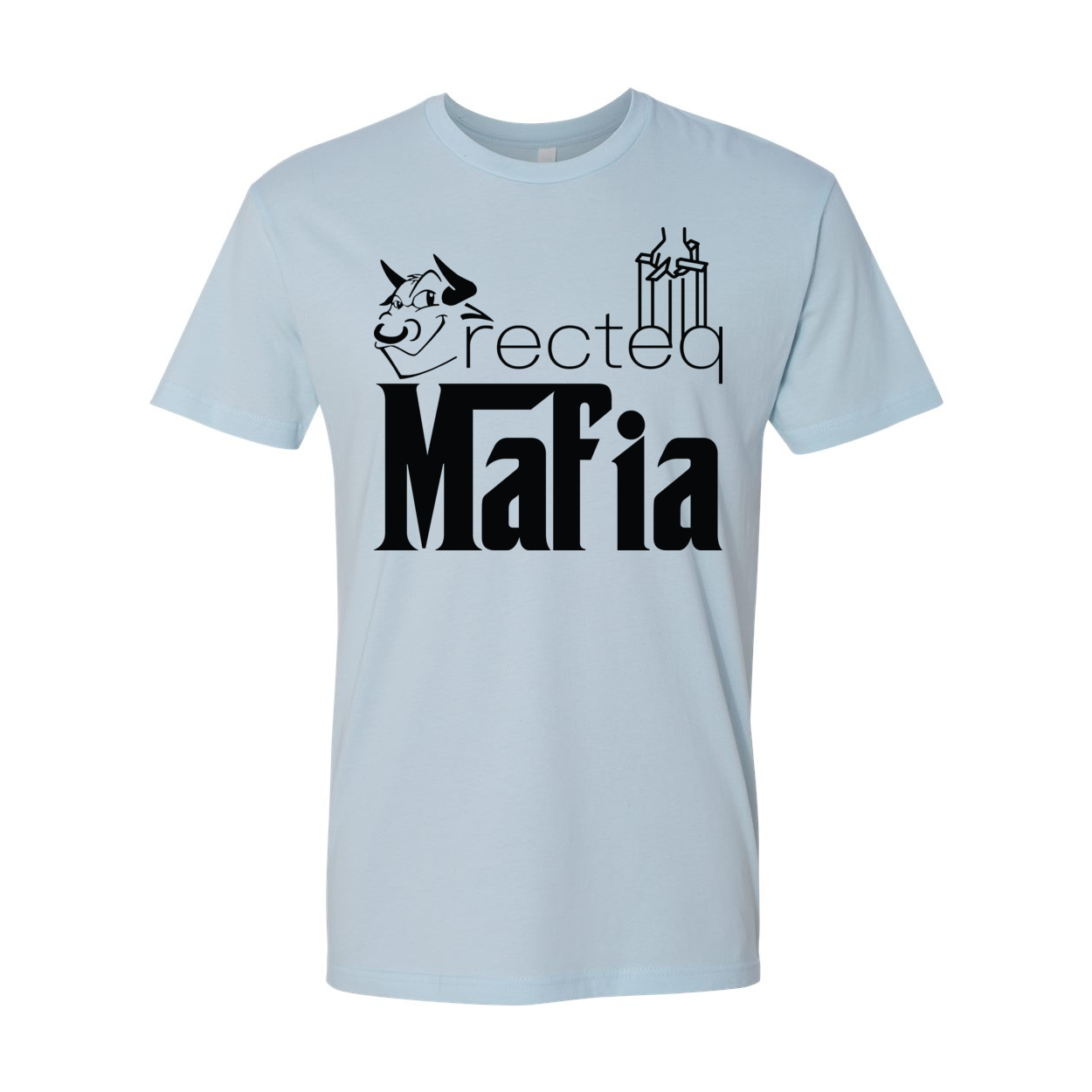 Front Print Mafia 1 Black Print t-shirt featuring a stylish design and soft fabric.