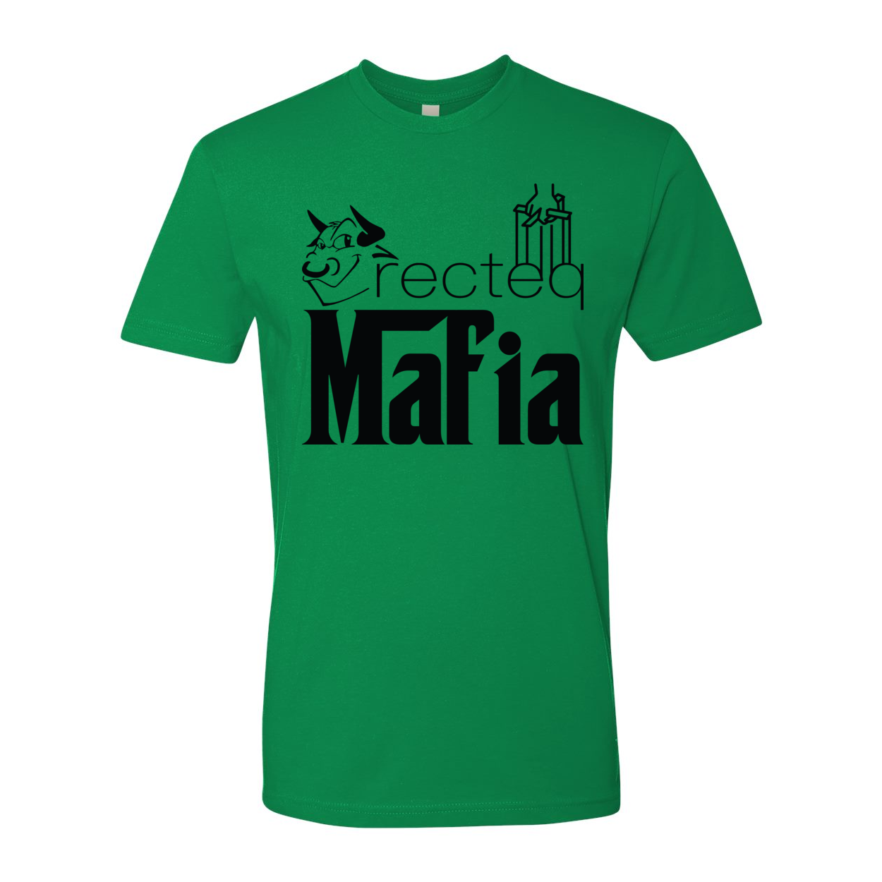 Front Print Mafia 1 Black Print t-shirt featuring a stylish design and soft fabric.