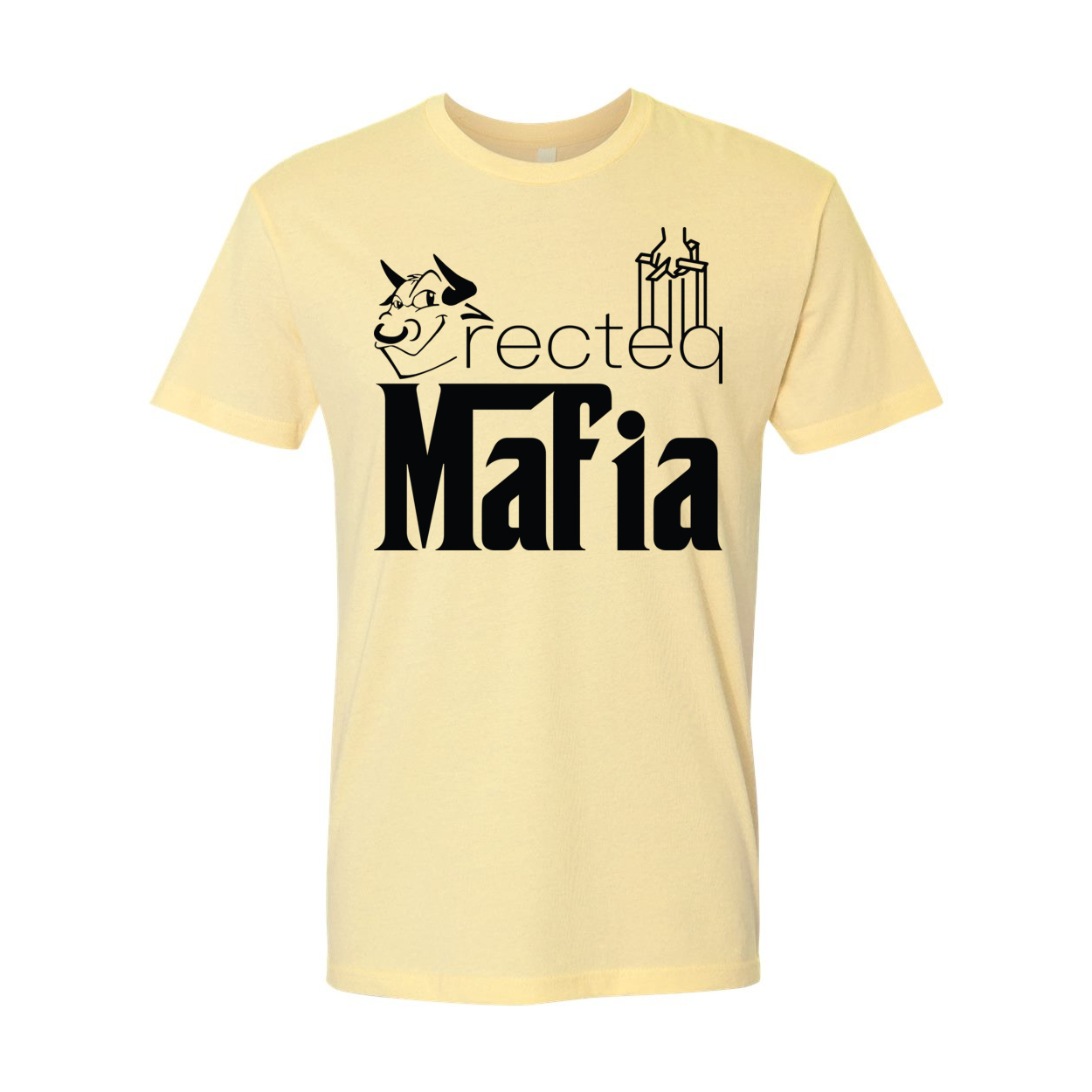 Front Print Mafia 1 Black Print t-shirt featuring a stylish design and soft fabric.