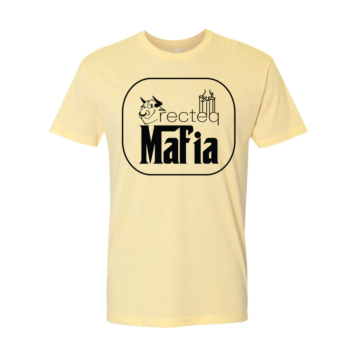 Front Print Mafia 3 Black Print t-shirt showcasing stylish design and soft fabric.