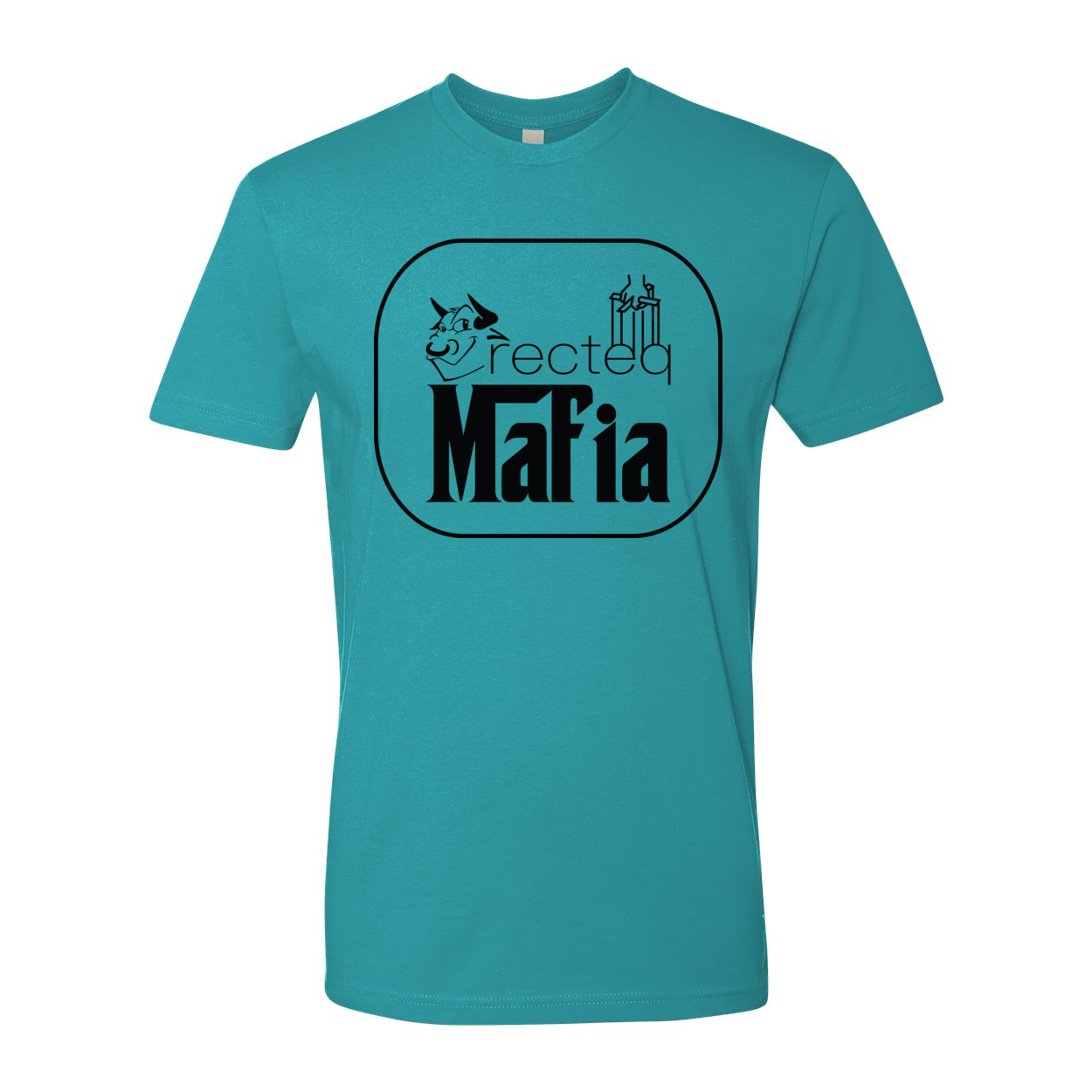 Front Print Mafia 3 Black Print t-shirt showcasing stylish design and soft fabric.