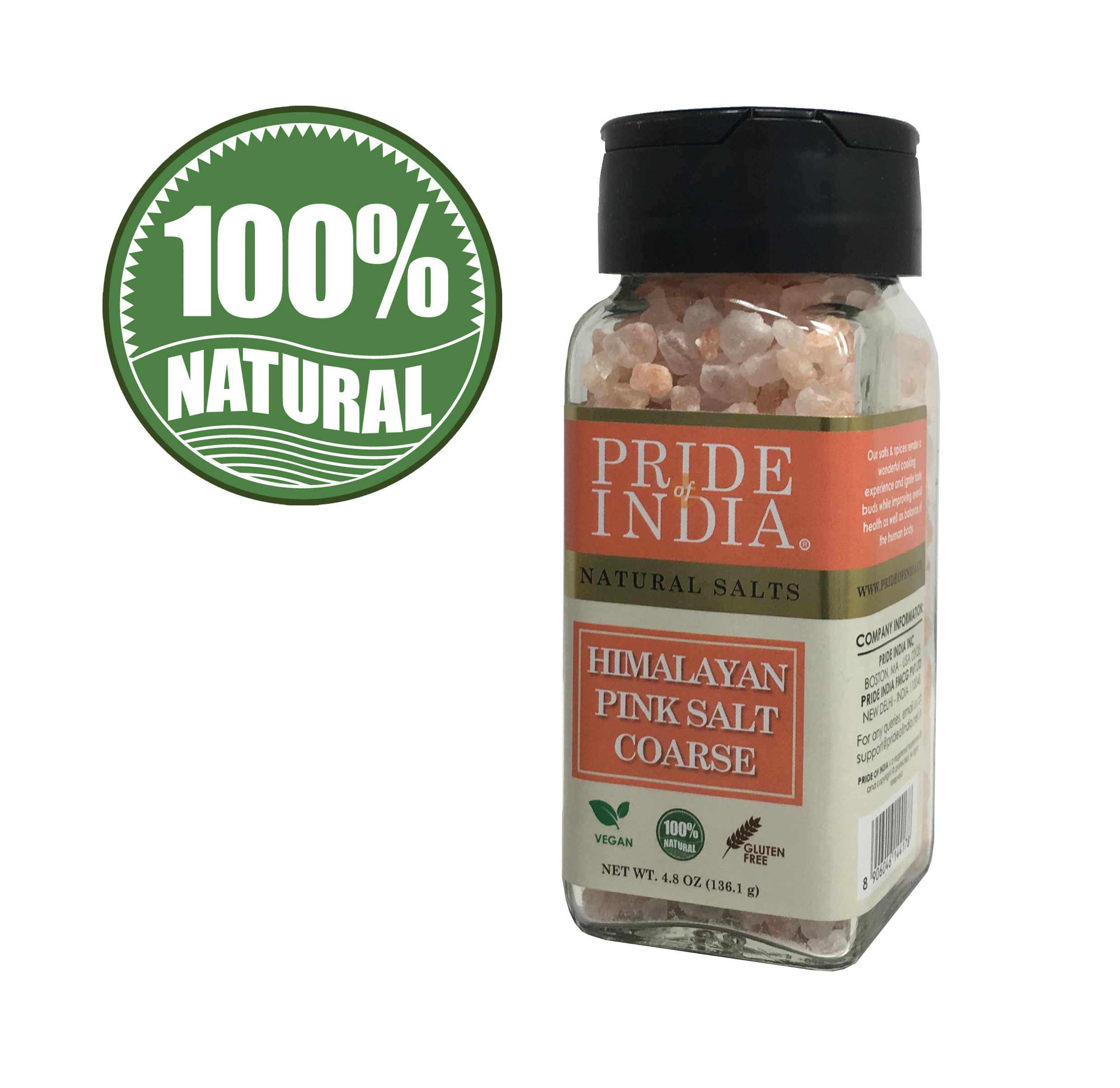 Coarse grind Himalayan pink rock salt in a wooden bowl, showcasing its natural reddish-pink color and texture.