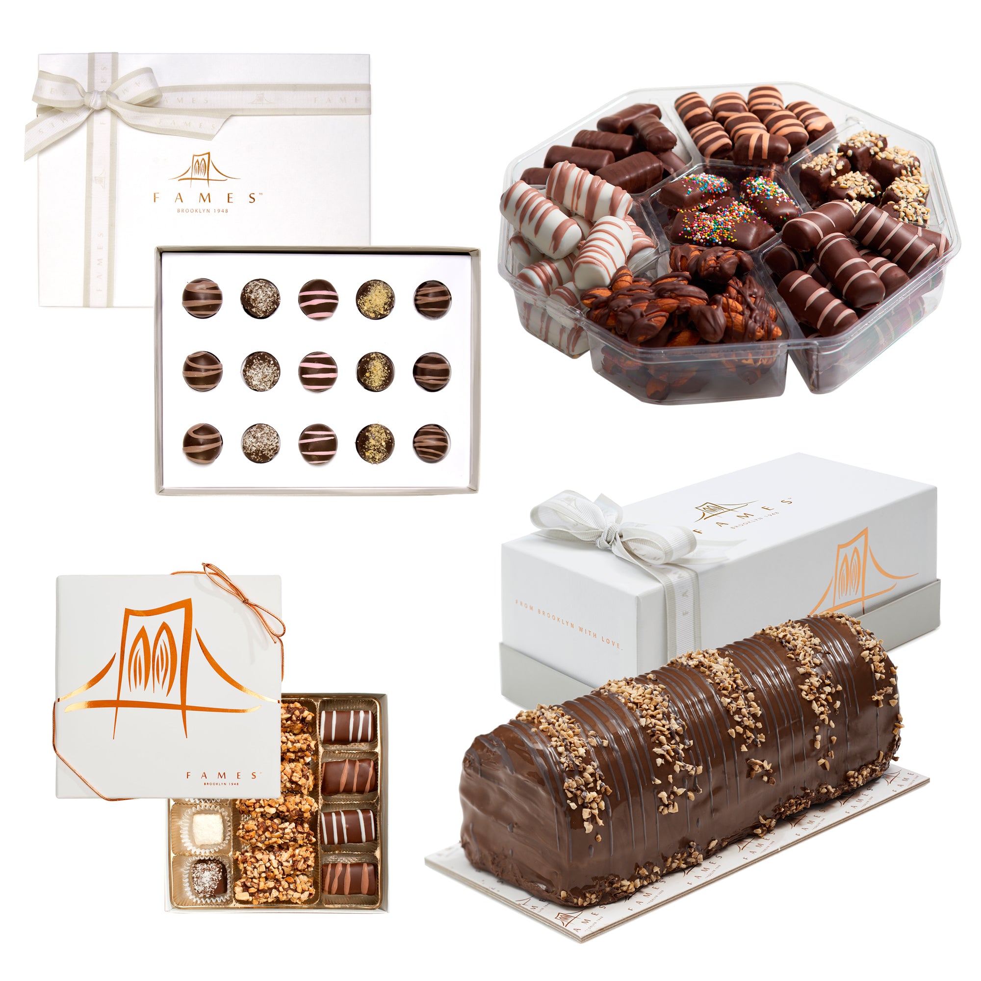 A beautifully arranged Holiday Bundle featuring kosher and dairy-free treats, perfect for festive celebrations.