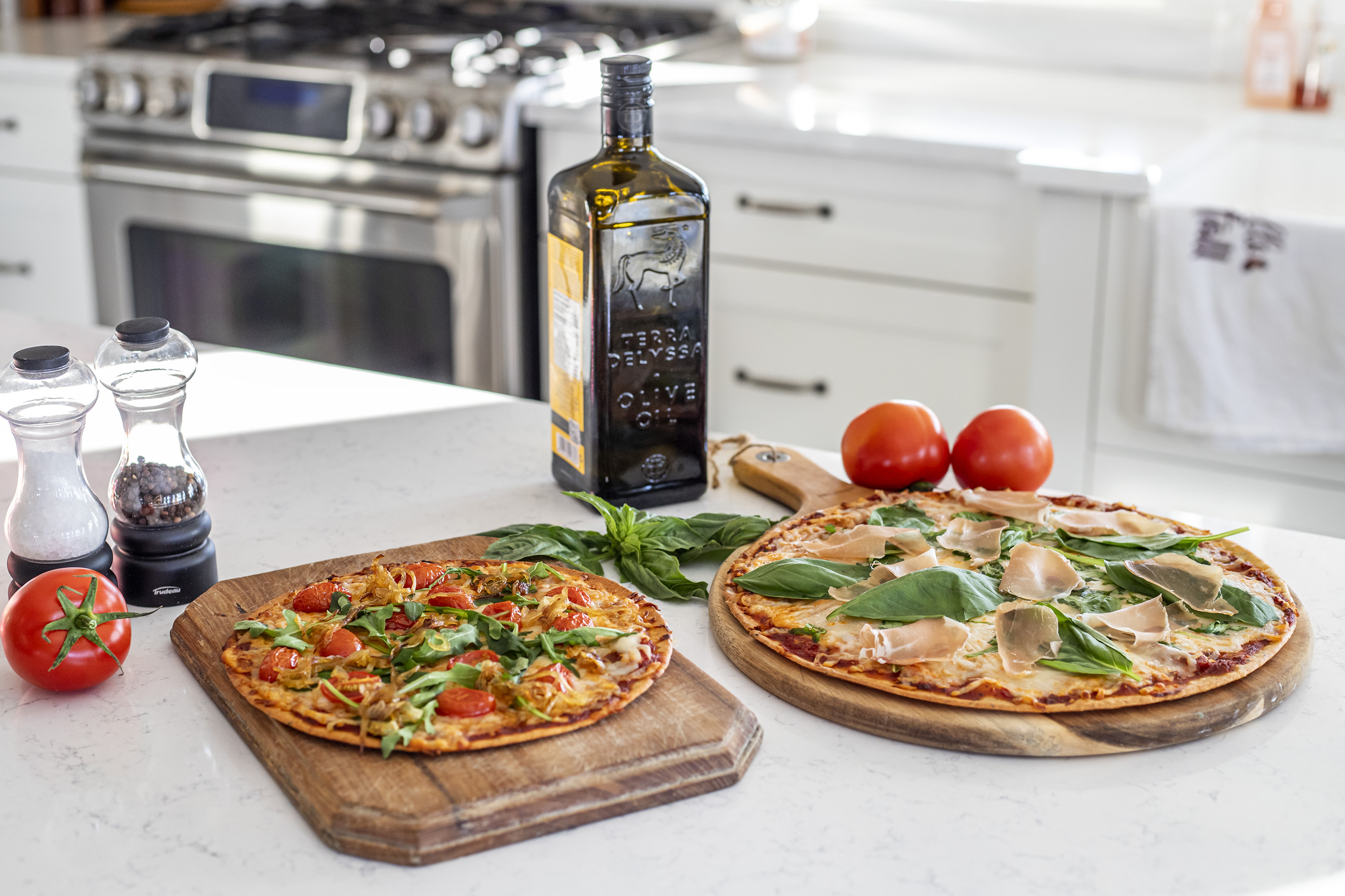 Premium Keto Pizza Crust made from all-natural ingredients, gluten-free and keto-friendly, available in 9" and 12" sizes.