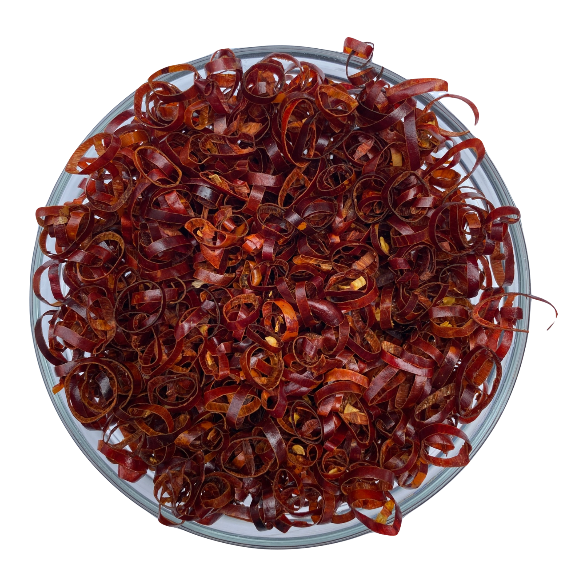 A pack of Red Chili Rings ecopack showcasing vibrant red dried chili pepper rings, perfect for cooking and garnishing.