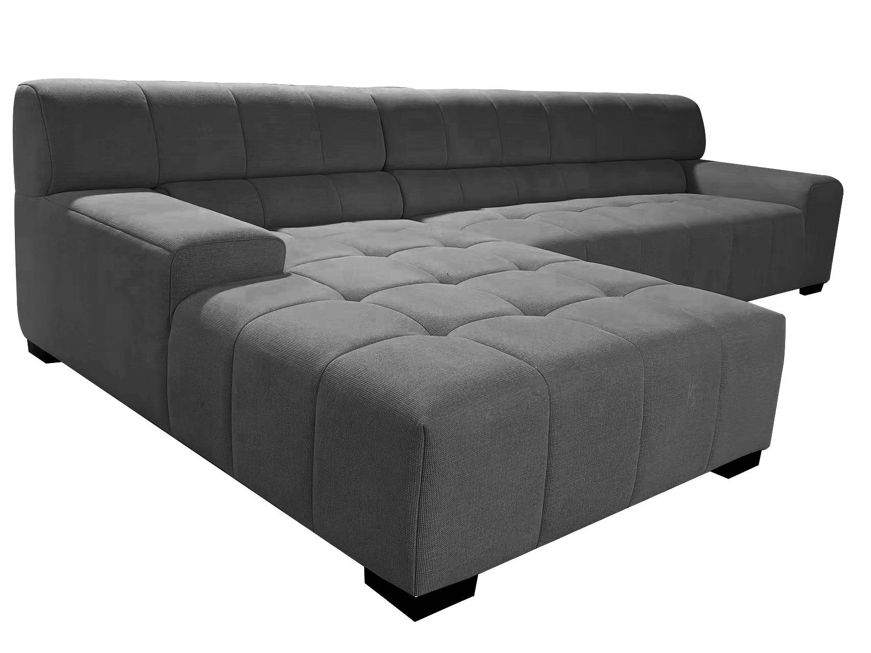 125.98 inch dark grey sectional sofa with modern design, featuring plush cushions and a stylish fabric upholstery, perfect for living rooms.