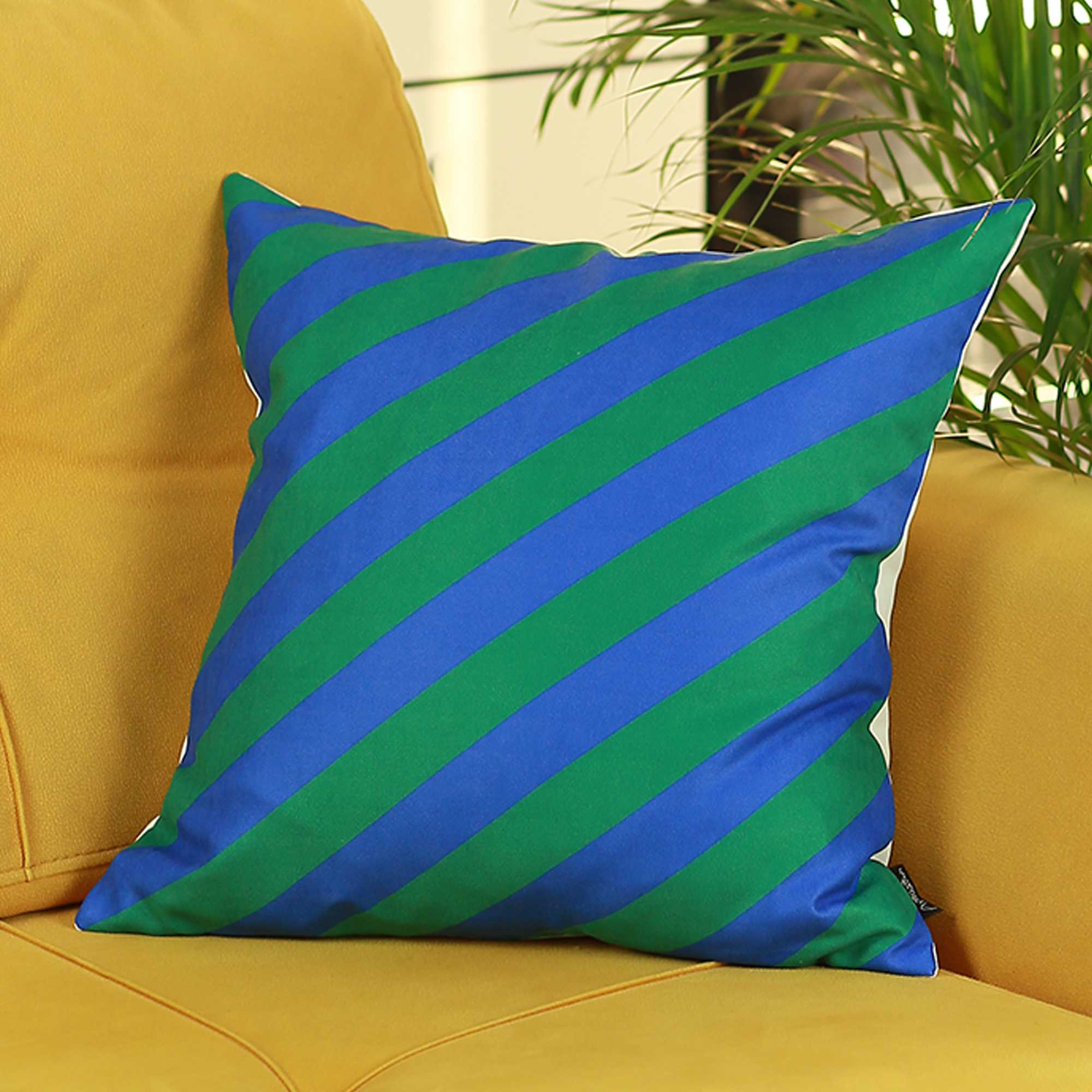 18x18 Memphis Square Printed Decorative Throw Pillow Cover featuring vibrant patterns and luxurious brushed fabric.