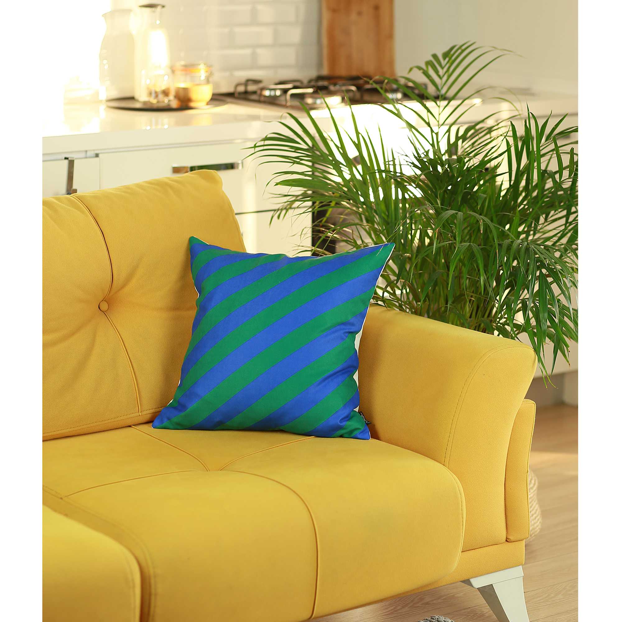 18x18 Memphis Square Printed Decorative Throw Pillow Cover featuring vibrant patterns and luxurious brushed fabric.