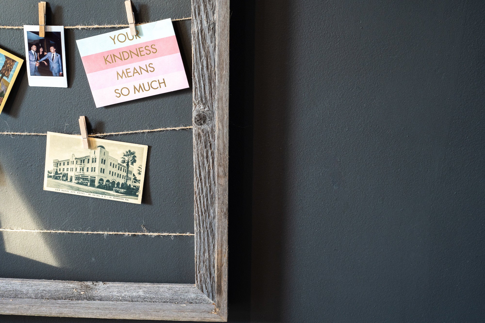 18x24 weathered grey picture frame made from reclaimed wood with sawtooth hangers, showcasing a rustic design perfect for home decor.