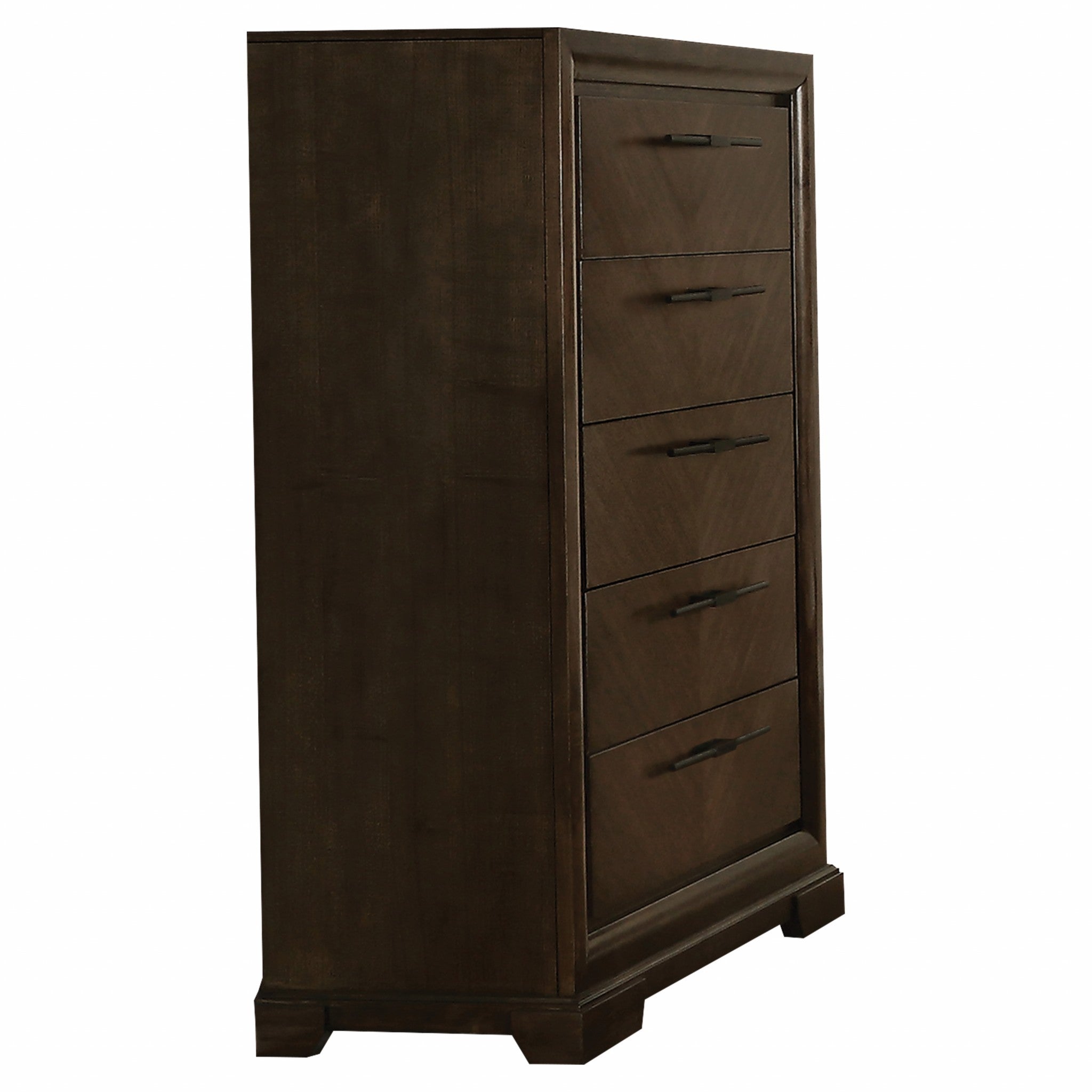 A beautifully crafted 54-inch Tobacco Wood Chest featuring an antiqued finish and spacious storage, perfect for any bedroom decor.