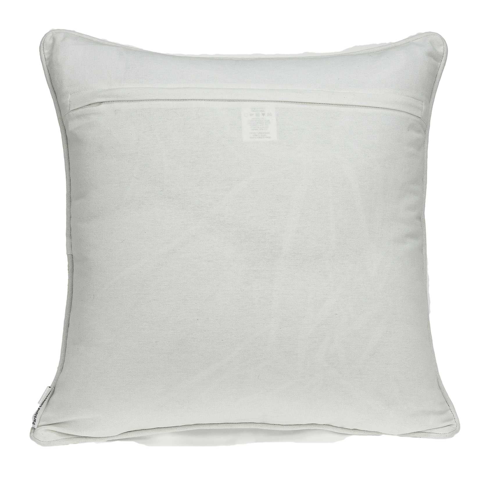 20x7x20 multicolor cotton pillow cover featuring gray, black, white, and orange colors with a polyfill insert, ideal for home decor.