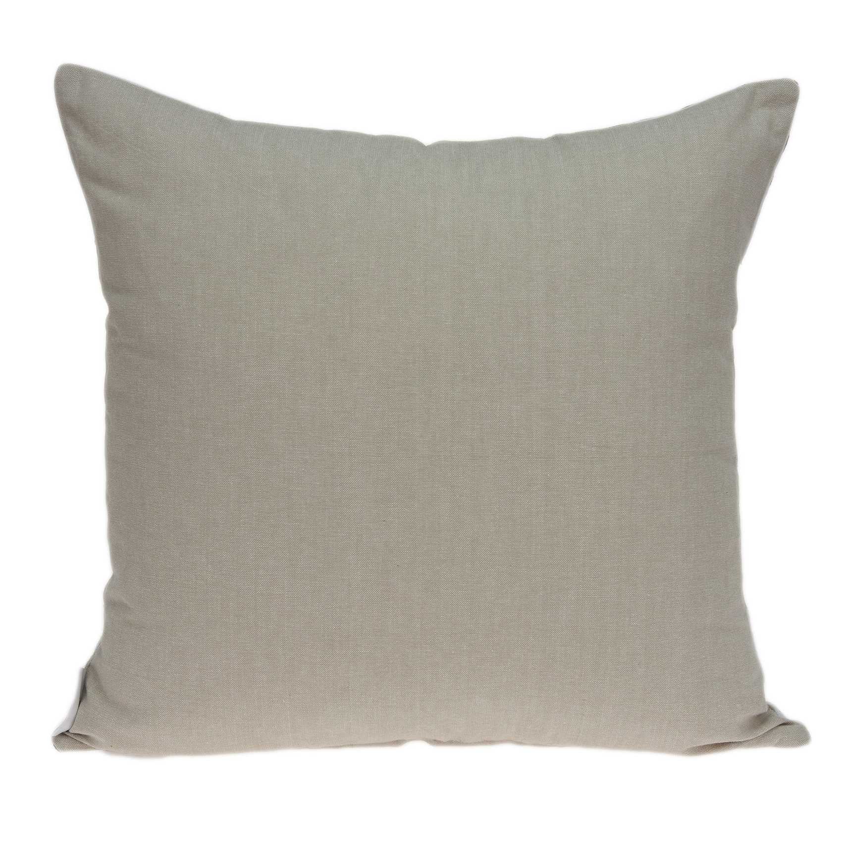 Traditional beige pillow cover measuring 20x7x20 inches with a polyfill insert, featuring a classic damask pattern.