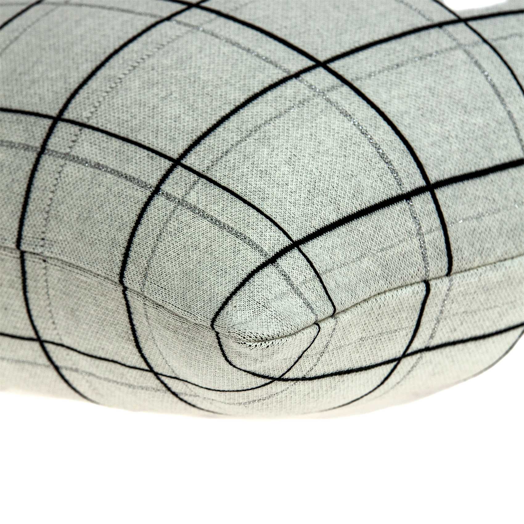 Transitional gray pillow cover measuring 20x7x20 inches, made from 100% cotton with a soft texture and elegant design.