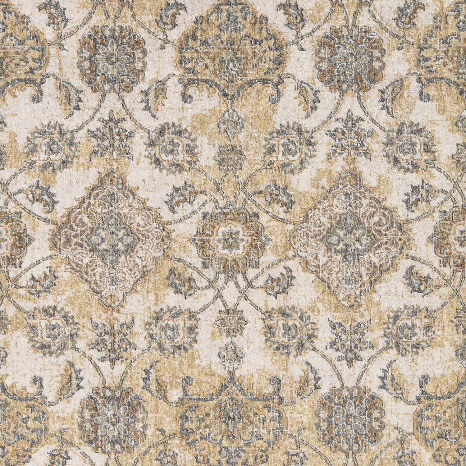 Ivory Sand Vintage Wool Accent Rug measuring 2x3 inches, featuring a traditional design and soft wool texture, perfect for elegant living spaces.