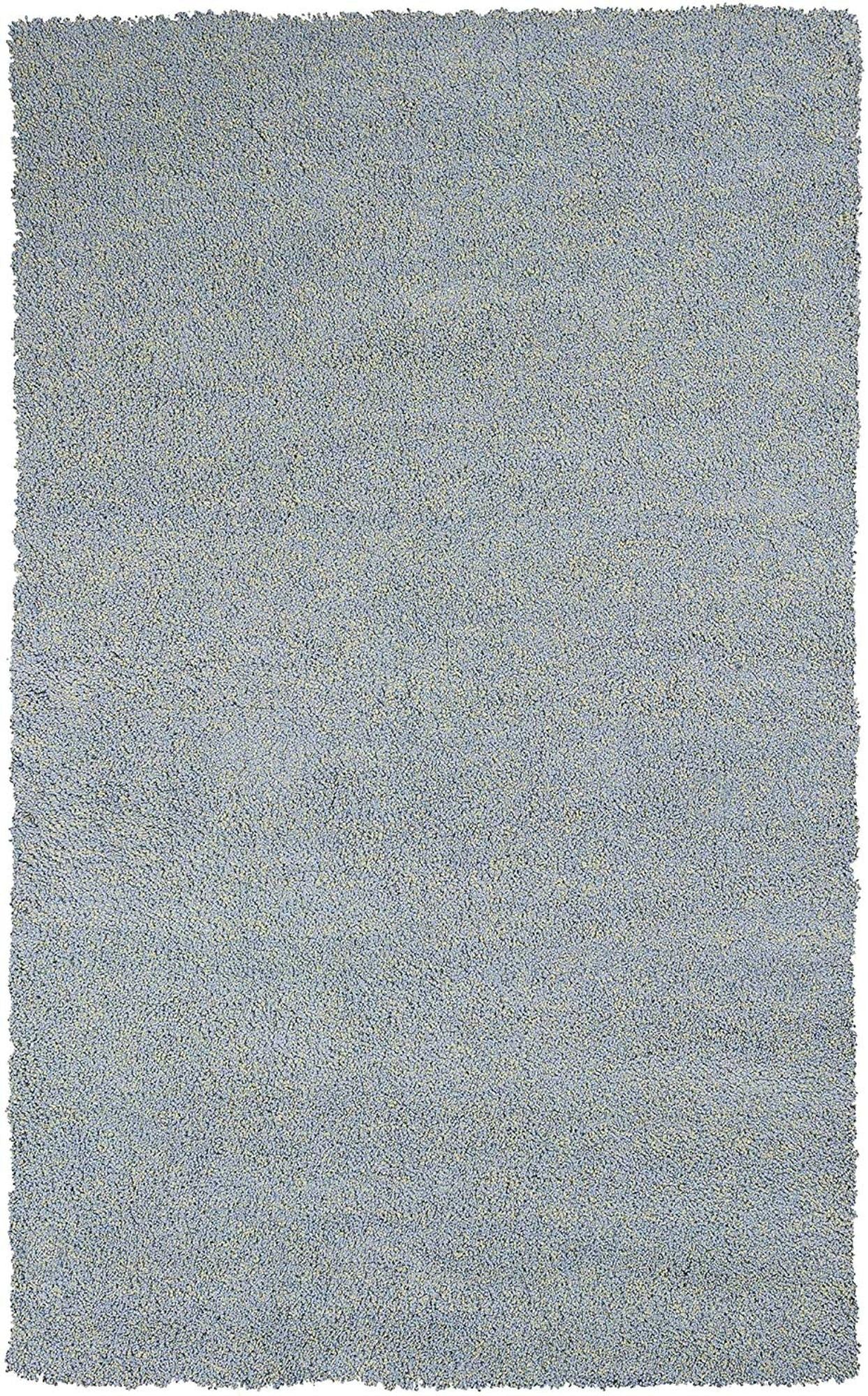 A beautiful 3x5 blue heather plain area rug, showcasing a soft texture and contemporary design, perfect for enhancing home decor.