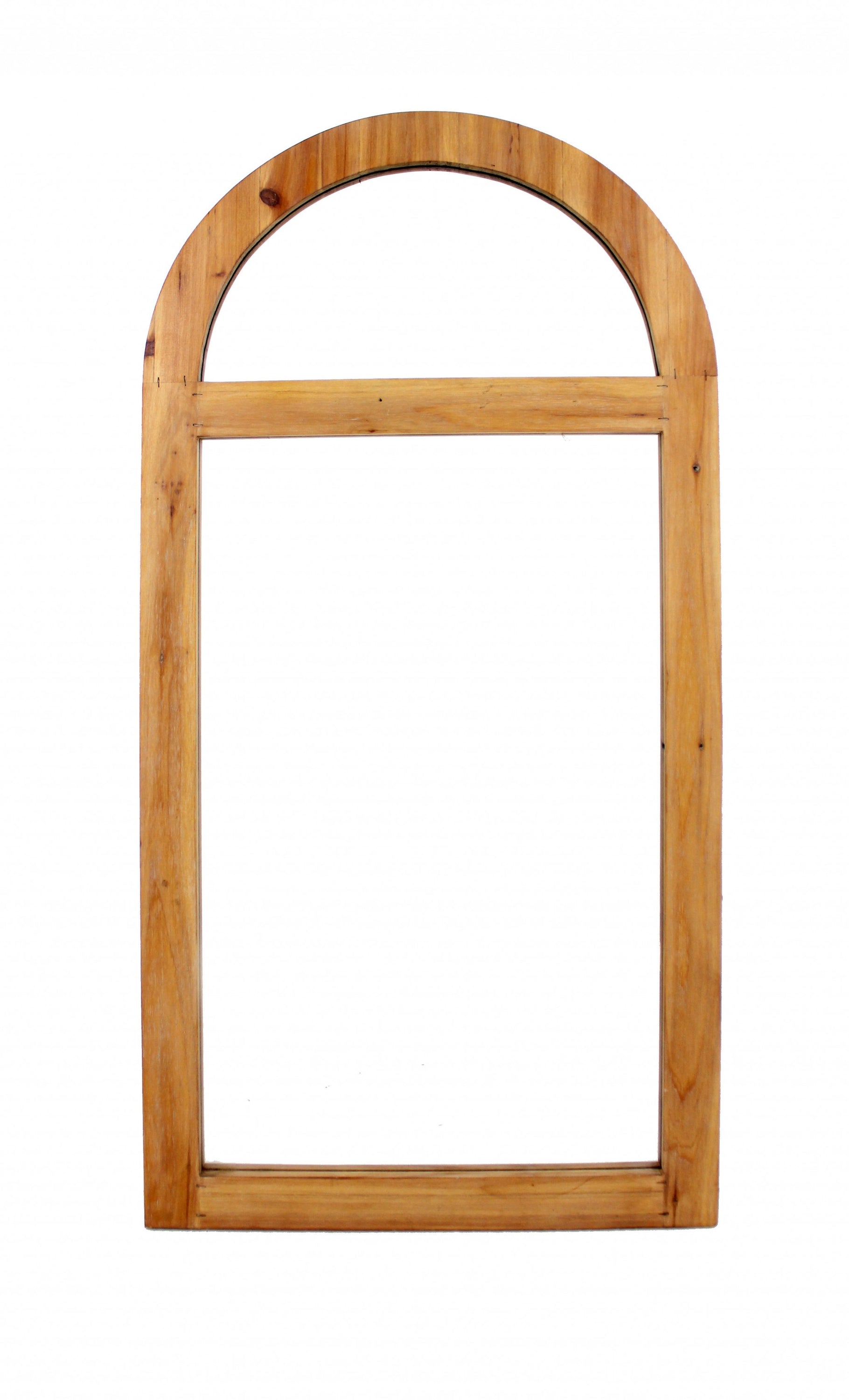 A rustic brown dressing mirror with a minimalist window frame design, showcasing natural wood texture and elegant craftsmanship, perfect for home decor.