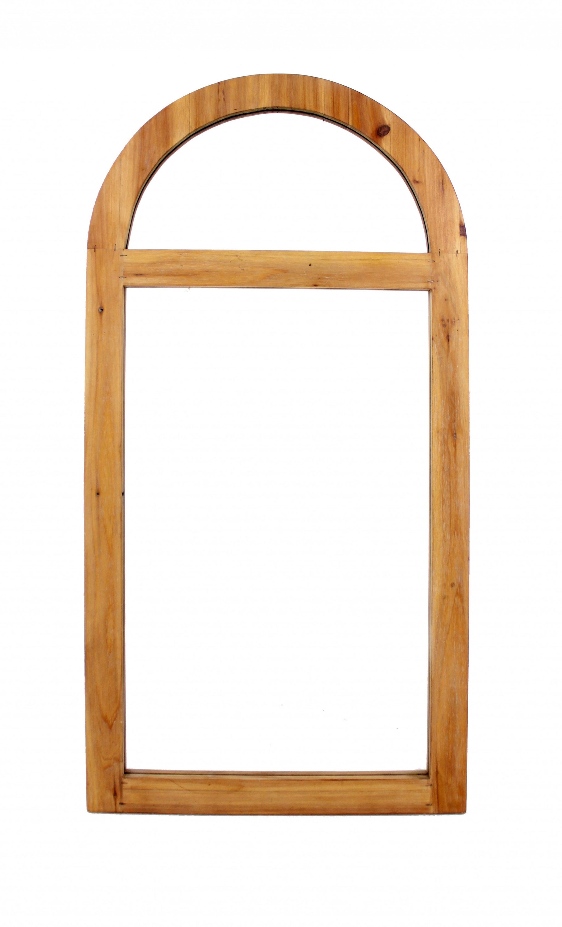 A rustic brown dressing mirror with a minimalist window frame design, showcasing natural wood texture and elegant craftsmanship, perfect for home decor.