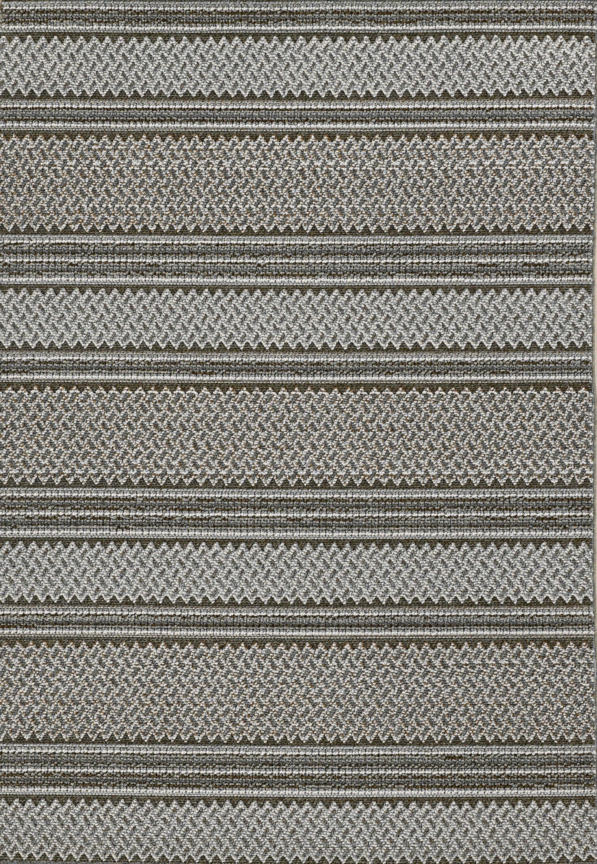 4x6 Grey Geometric Lines Area Rug showcasing a modern design suitable for indoor and outdoor use.