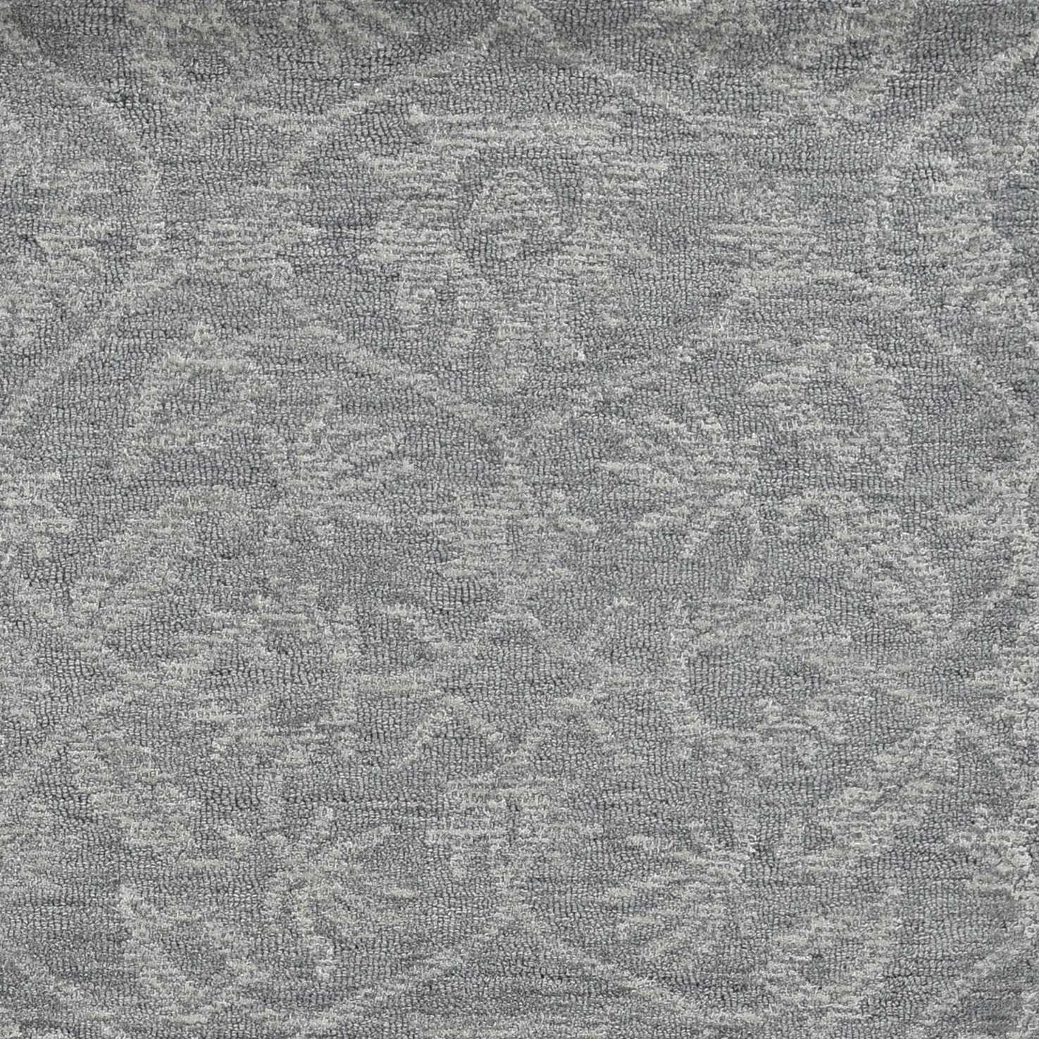 5x7 grey floral vines wool indoor area rug showcasing intricate floral patterns and soft texture, perfect for living room decor.