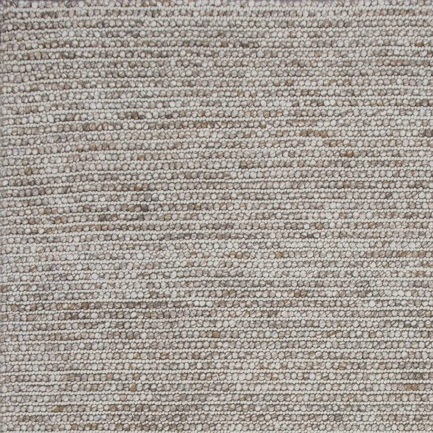 5x7 natural wool boucle Berber style area rug with a soft, nobby texture in neutral tones, perfect for living room decor.