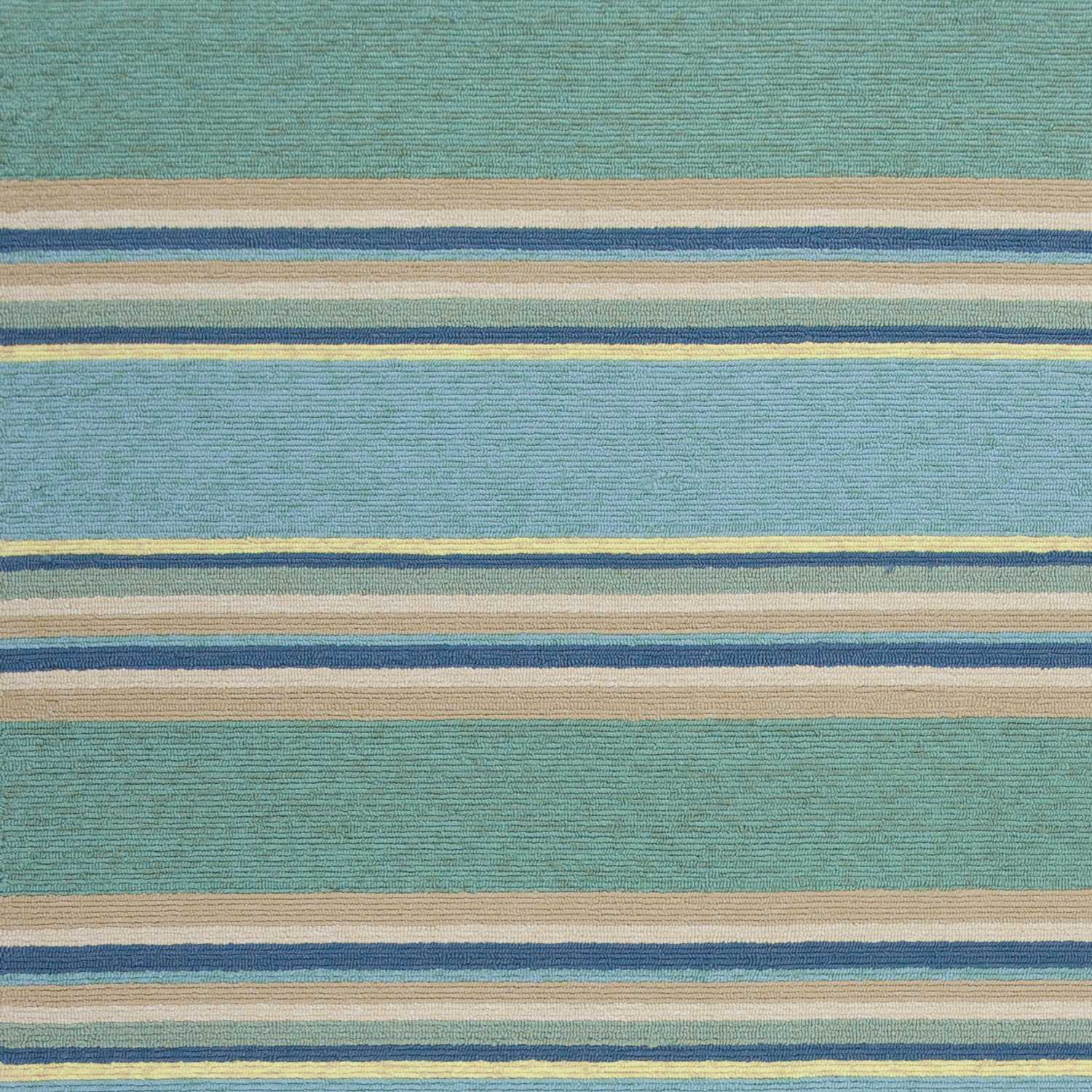 5x7 Ocean Stripes UV Treated Indoor Outdoor Area Rug featuring vibrant colors and modern design, perfect for enhancing any space.