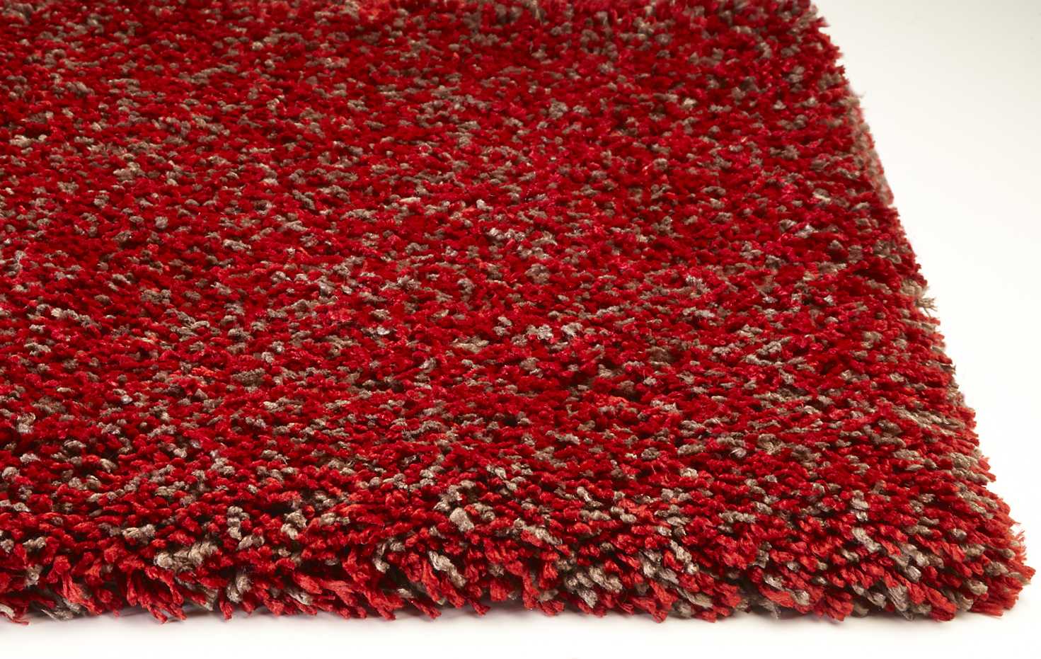 5x7 Red Heather Plain Indoor Area Rug showcasing vibrant color and texture, perfect for enhancing home decor.