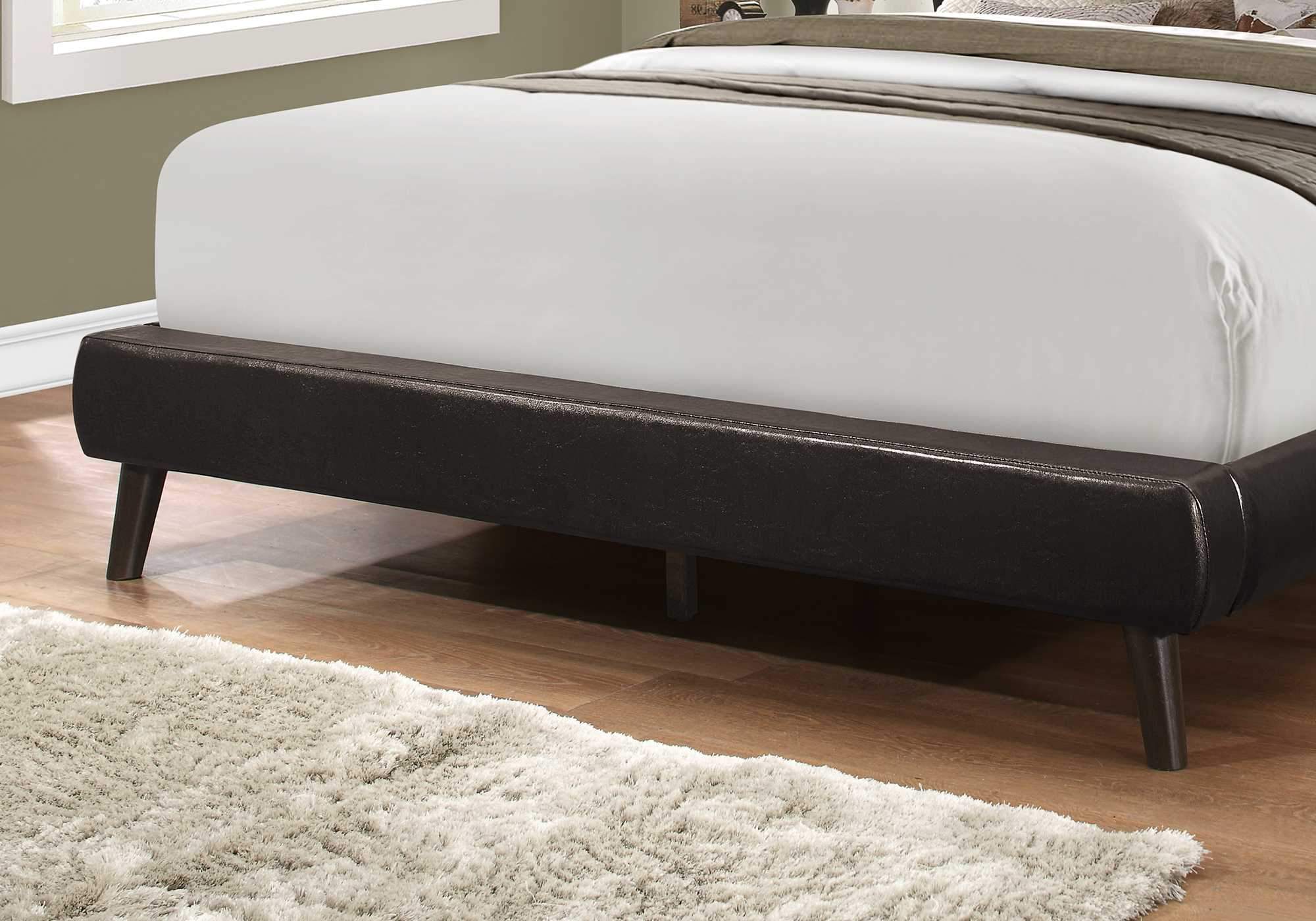 A stylish grey foam queen-sized bed with solid wood frame and linen upholstery, showcasing modern design and comfort.