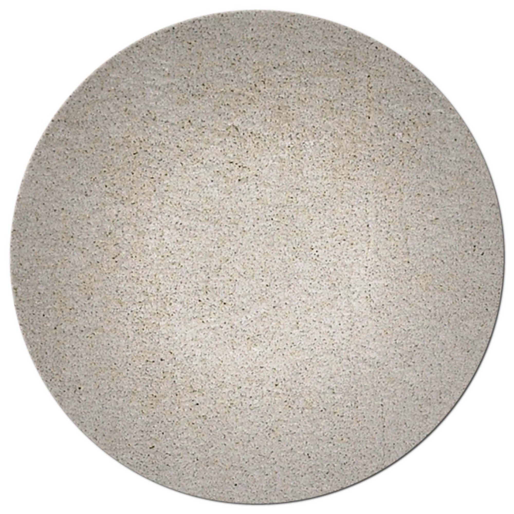 8-inch round ivory area rug made of high-grade polyester, featuring a soft texture and contemporary design, perfect for enhancing home decor.