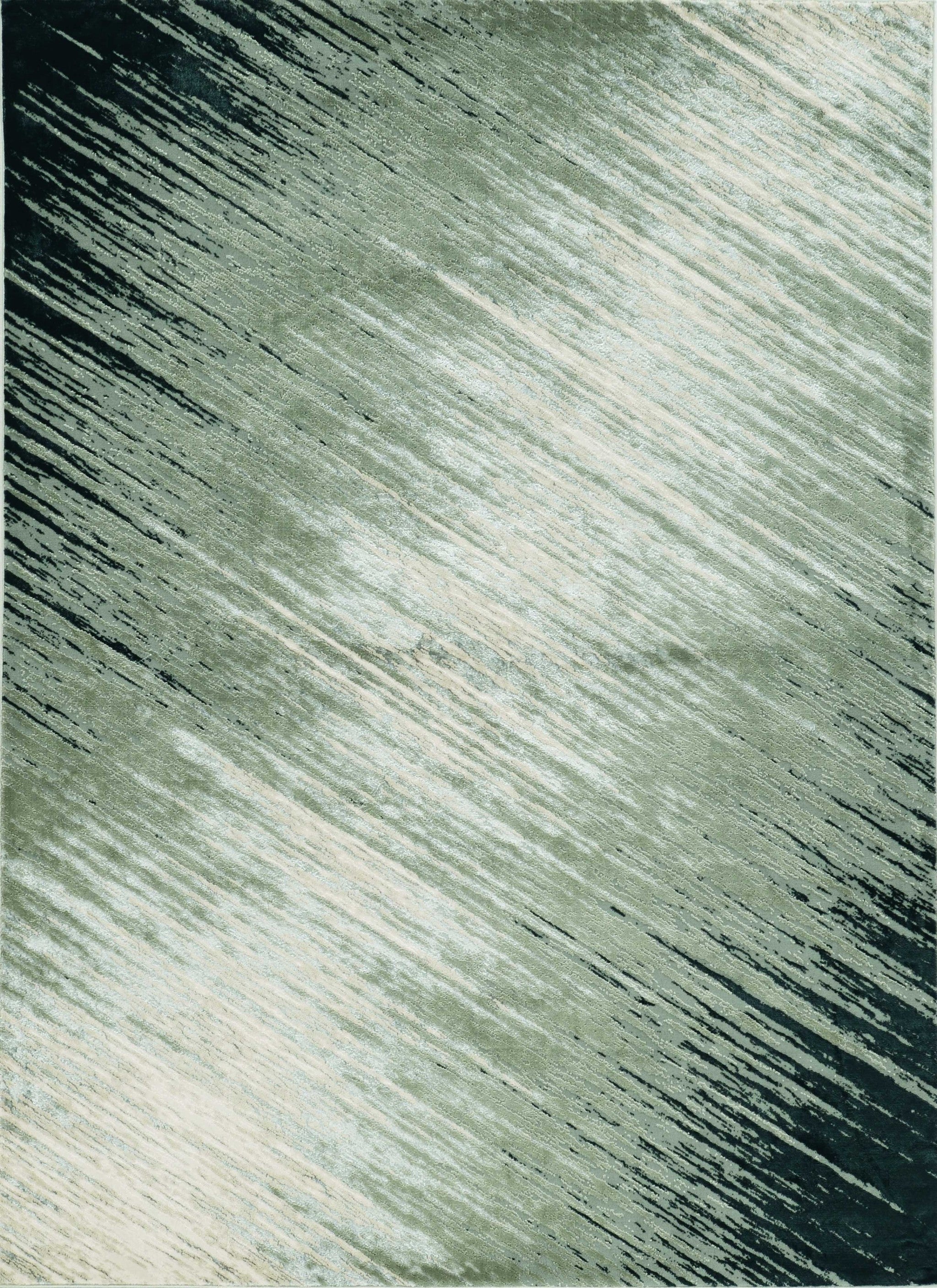 A stylish silver grey machine woven abstract brushstroke indoor rug, showcasing modern design and intricate patterns, perfect for enhancing home decor.