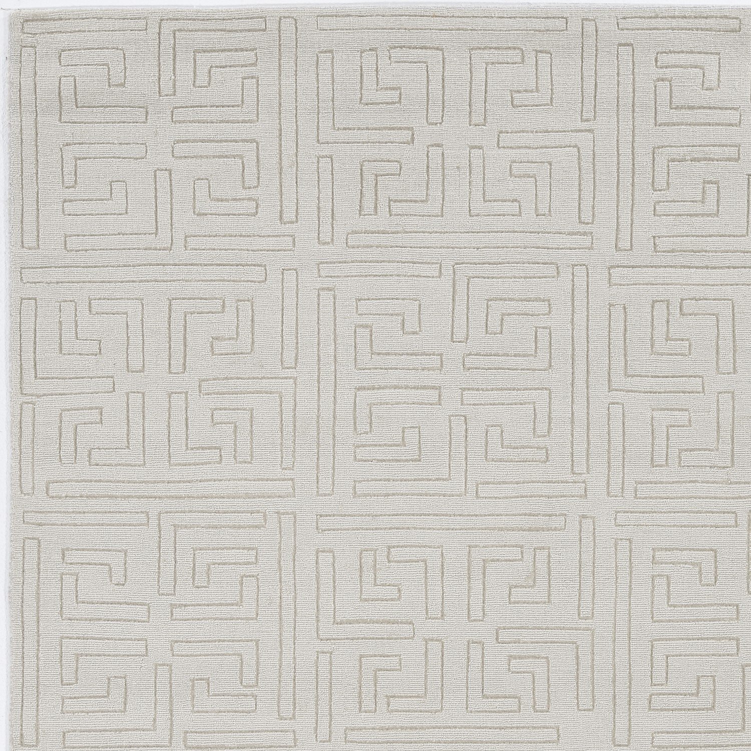 A large 91" x 130" beige polypropylene rug featuring vintage patterns, perfect for enhancing home decor.