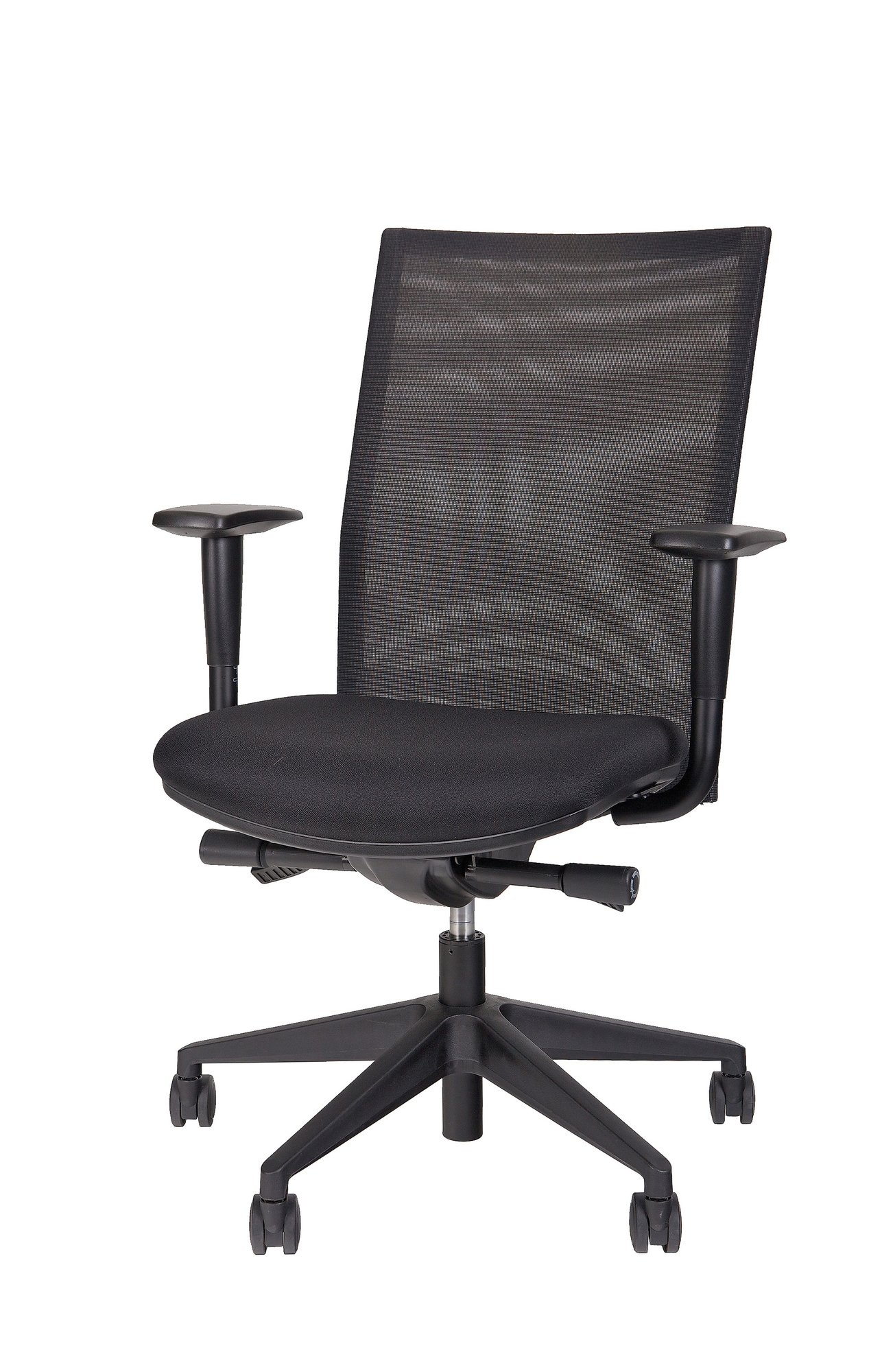 Ergonomic Office Chair 550 Mesh featuring a breathable mesh backrest and adjustable armrests, designed for comfort and support.