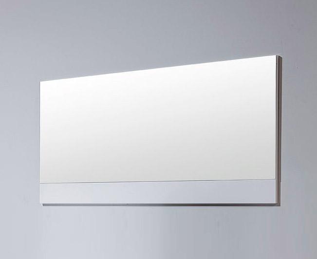 A stylish modern white bedroom mirror with a sleek design, enhancing the decor and creating an illusion of space.