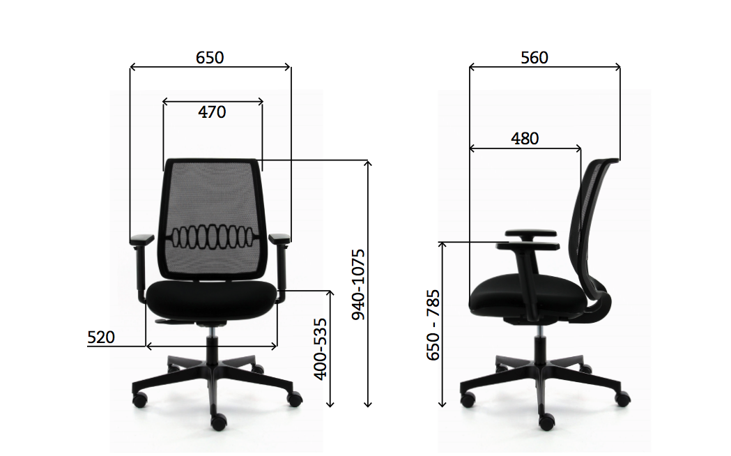 Office Chair 120 Mesh with adjustable features and ergonomic design, showcasing its mesh backrest and armrests.