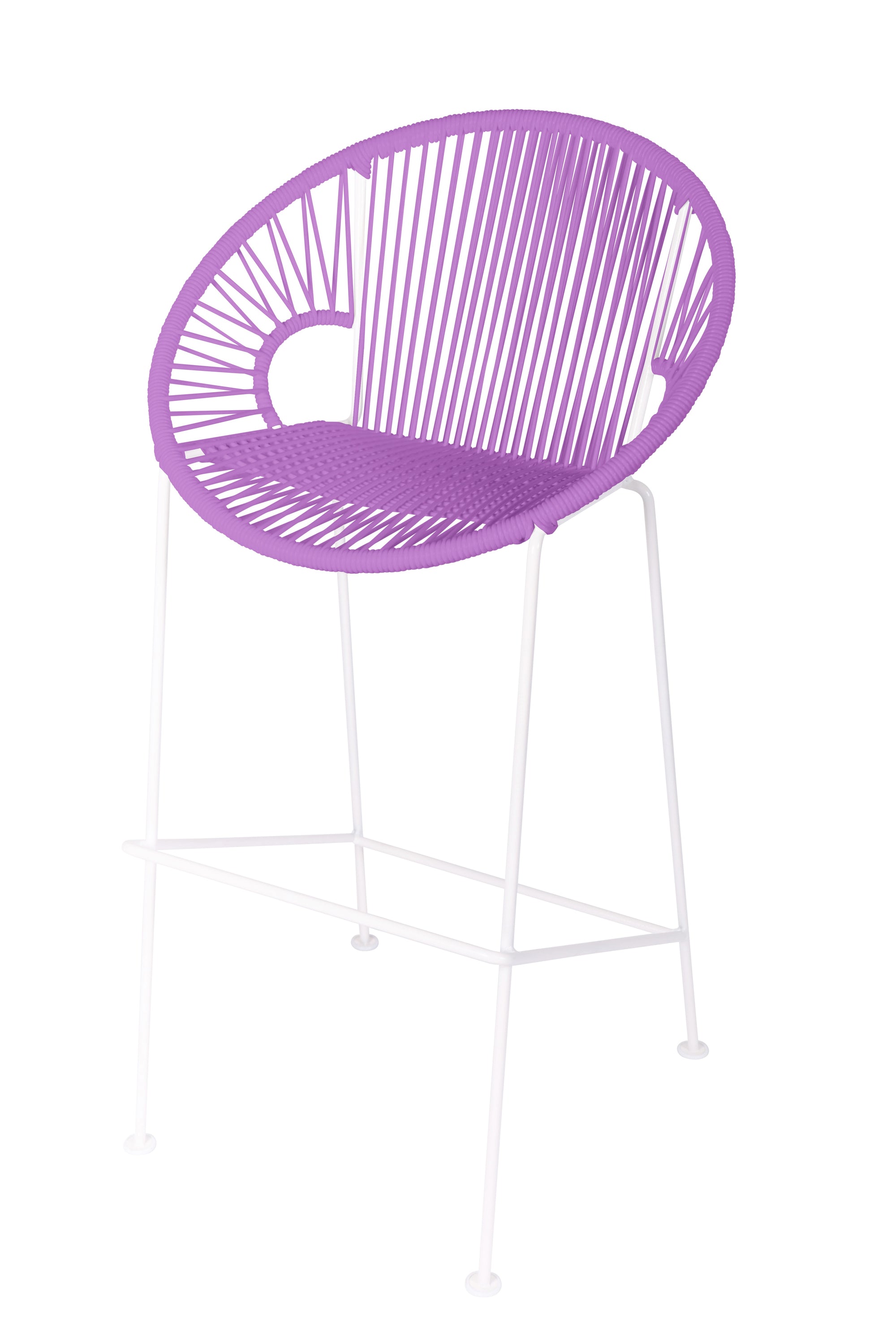 Puerto Counter Height Stool in vibrant colors with a stylish design, perfect for indoor and outdoor use.