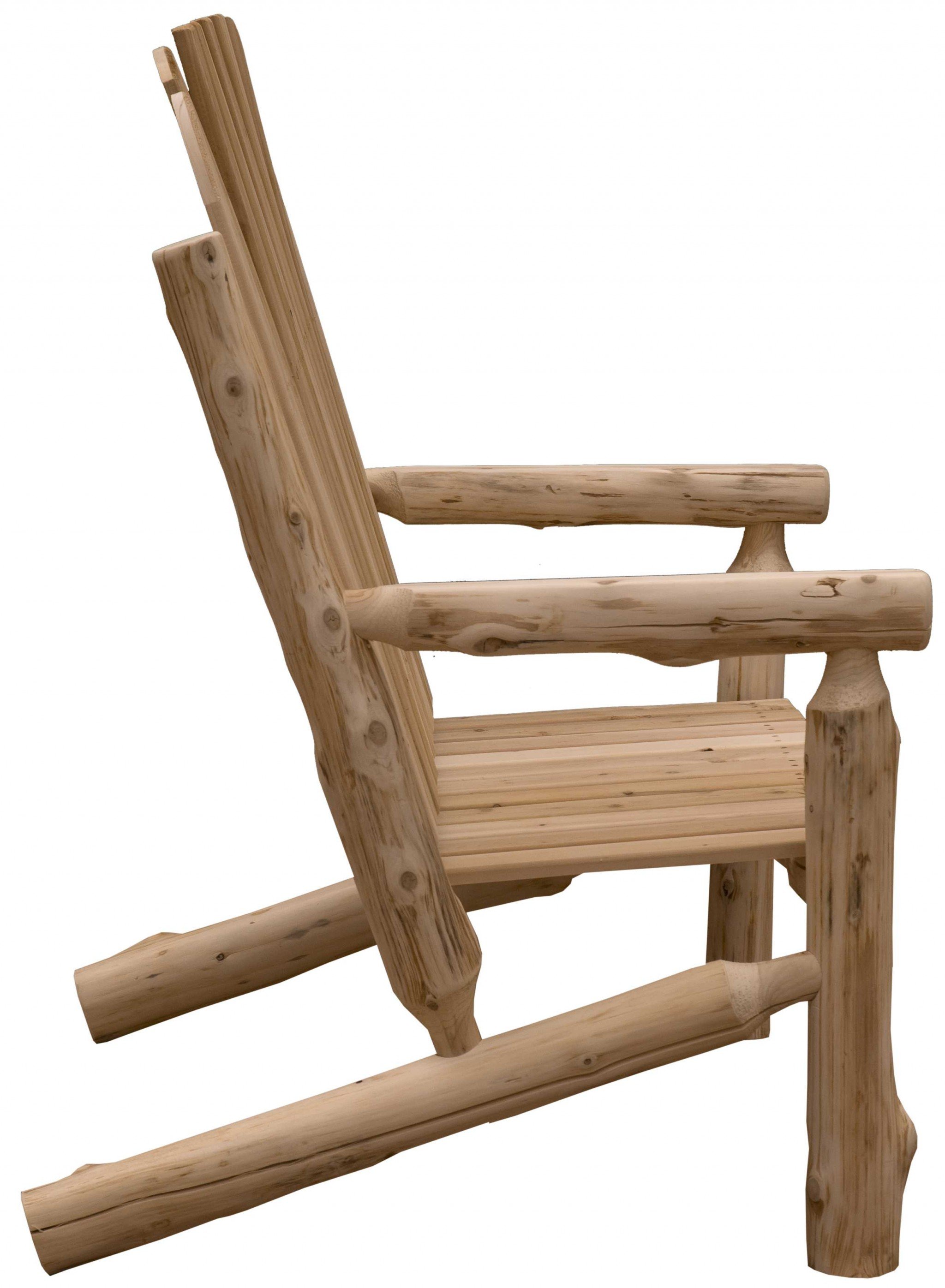 Rustic and Natural Cedar Two-Person Adirondack Chair showcasing its handcrafted design and natural wood finish.