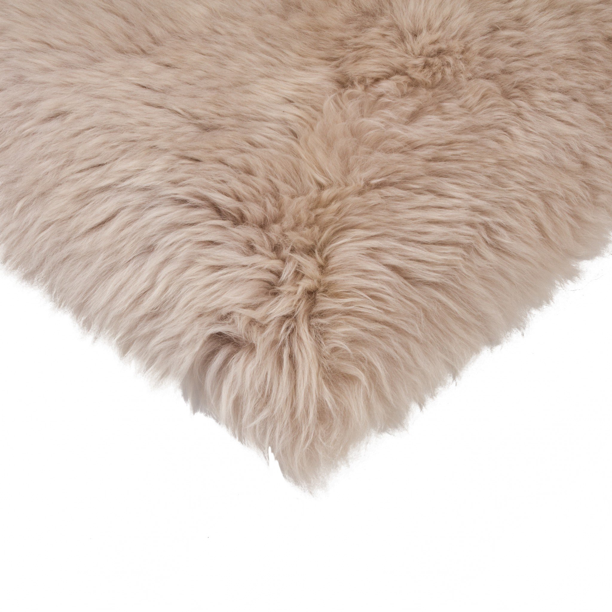 Luxurious white natural sheepskin chair seat cover showcasing its soft texture and elegant design, perfect for enhancing home decor.