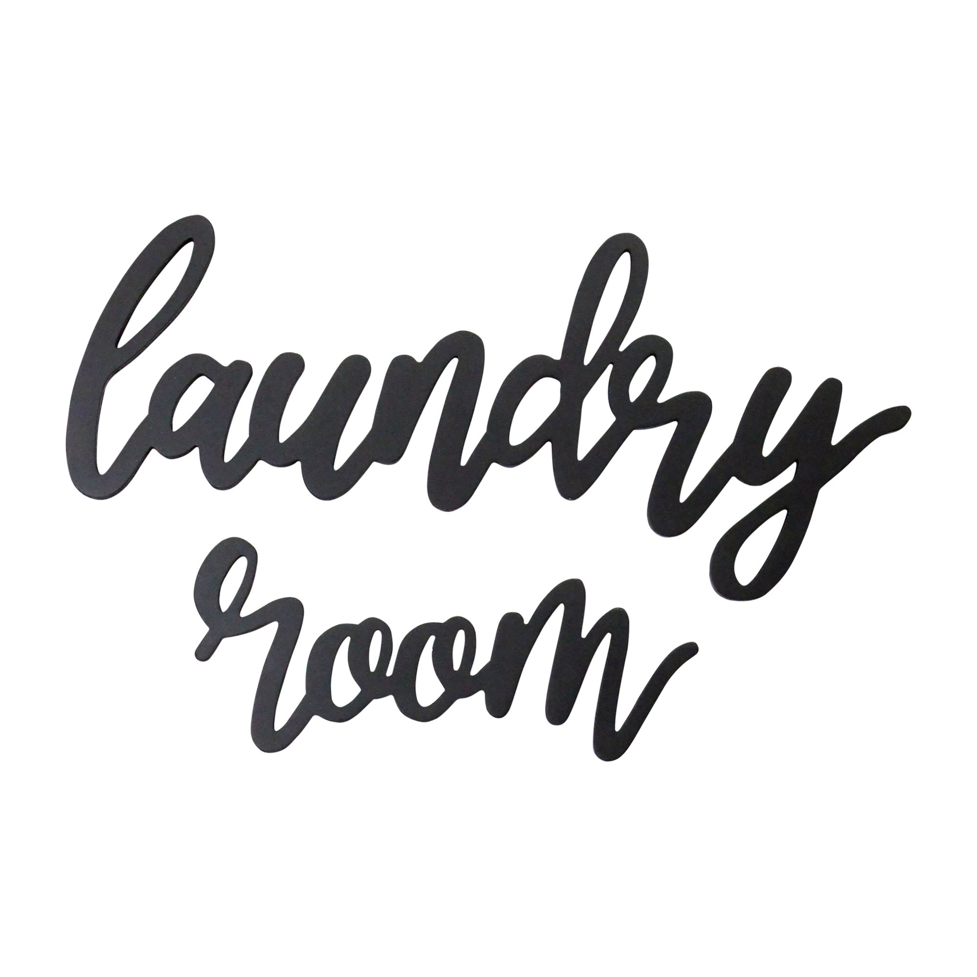 Handcrafted wood wall decor featuring a lively script message for laundry rooms, measuring 24 W x 16.30 H.