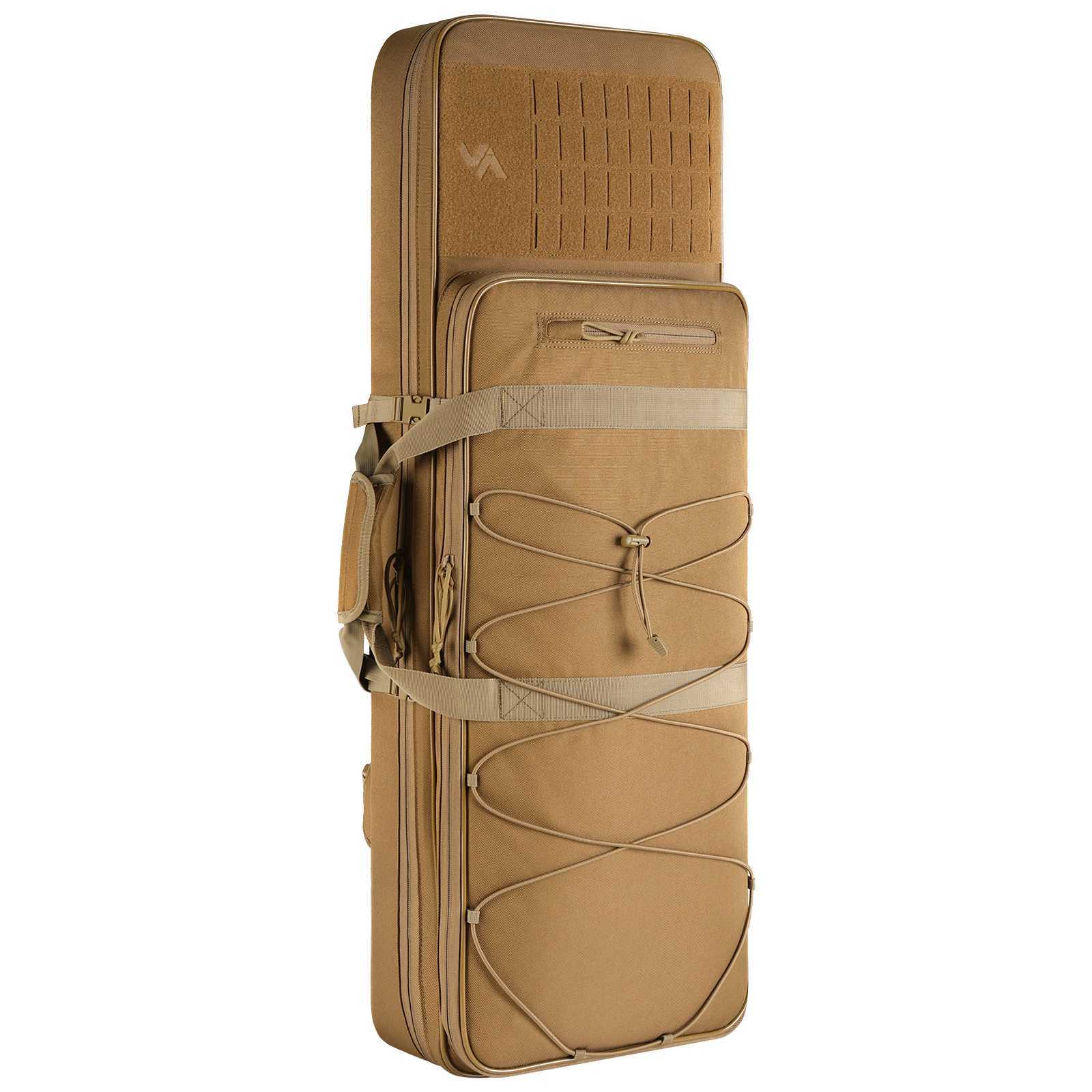 Tactical Rifle Case V2 with a sleek design, featuring a free magazine and padded interior for firearm protection.