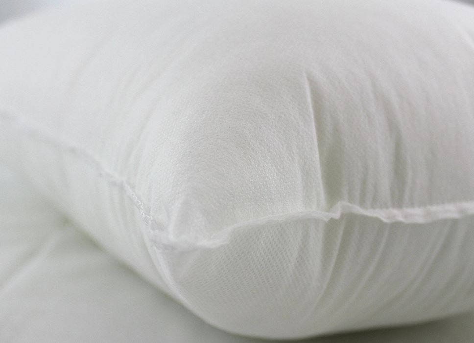 14x40 or 40x14 Down Alternative Hypoallergenic Pillow Insert with soft polyester fill and durable cotton blend fabric.