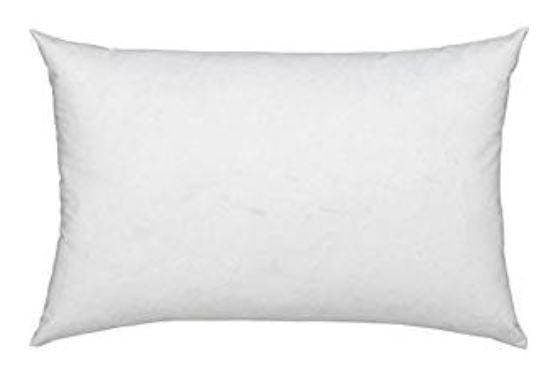 14x40 or 40x14 Down Alternative Hypoallergenic Pillow Insert with soft polyester fill and durable cotton blend fabric.